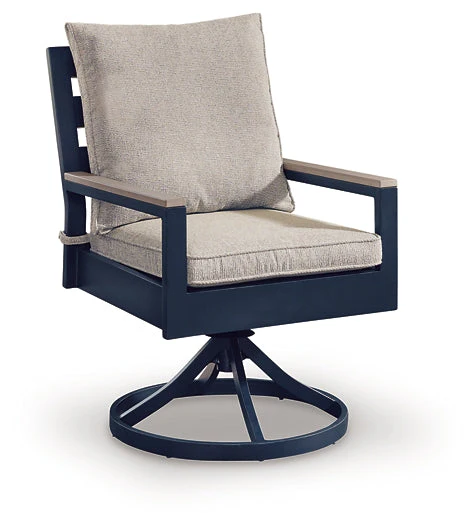 East Beach Swivel Chair w/Cushion Set of 2 - Image 4