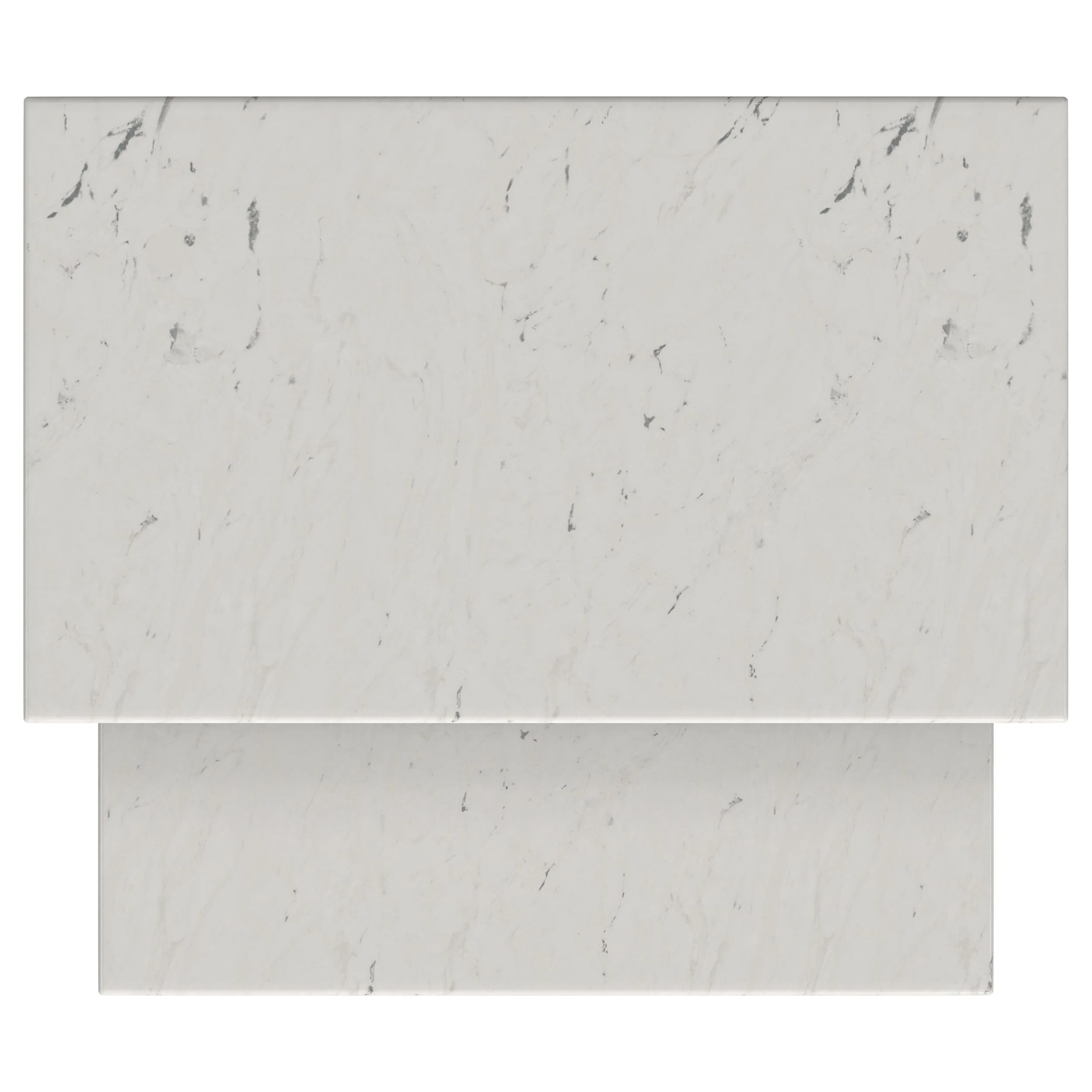 Ebby White 2-Piece Genuine Marble Top Nesting Coffee Tables - Image 10