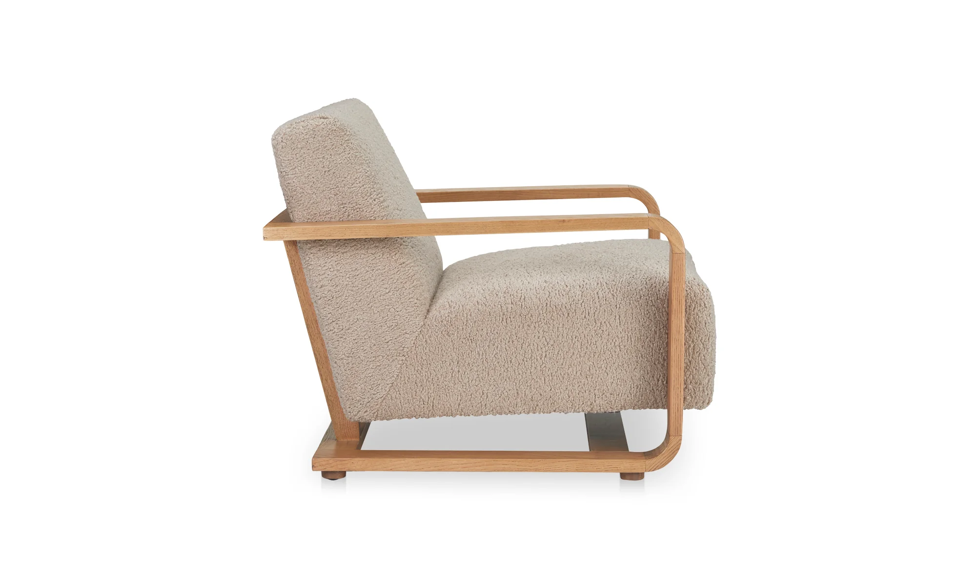 Eckersley Lounge Chair Beige Faux Shearling - Image 3