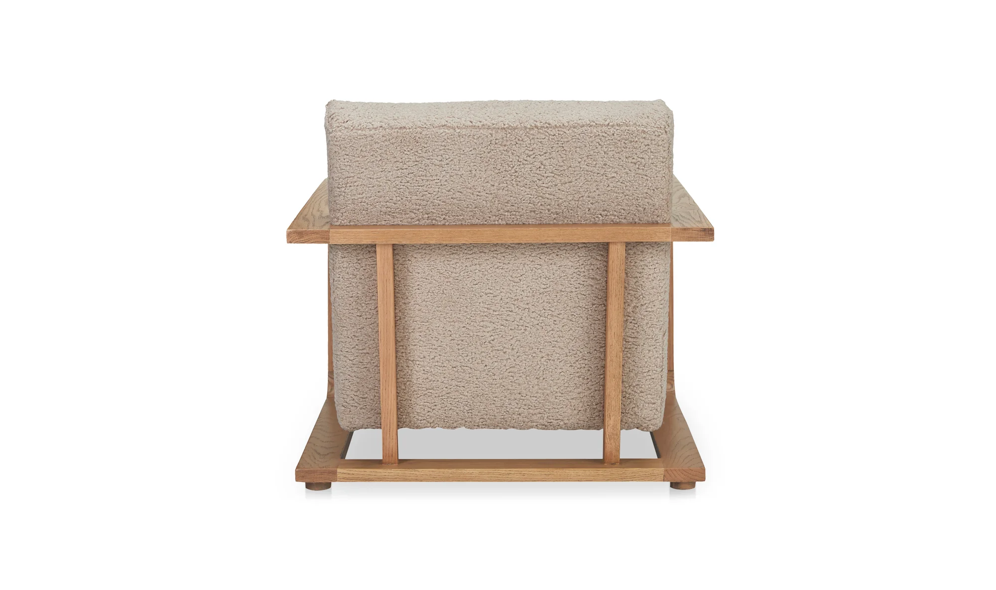 Eckersley Lounge Chair Beige Faux Shearling - Image 4