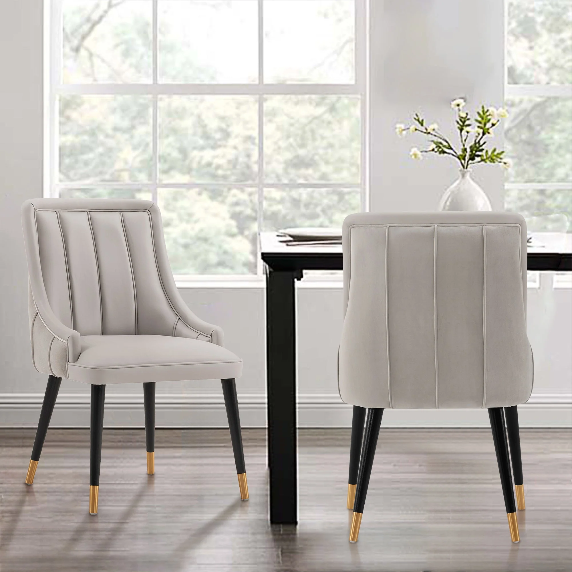 Eda Dining Chair in Grey - Image 2