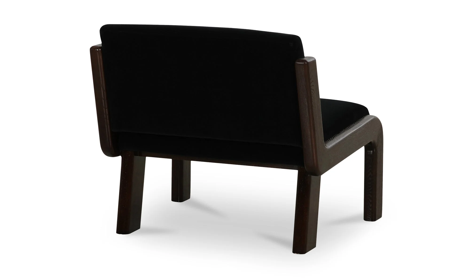 Edie Accent Chair Black Faux Mohair - Image 8