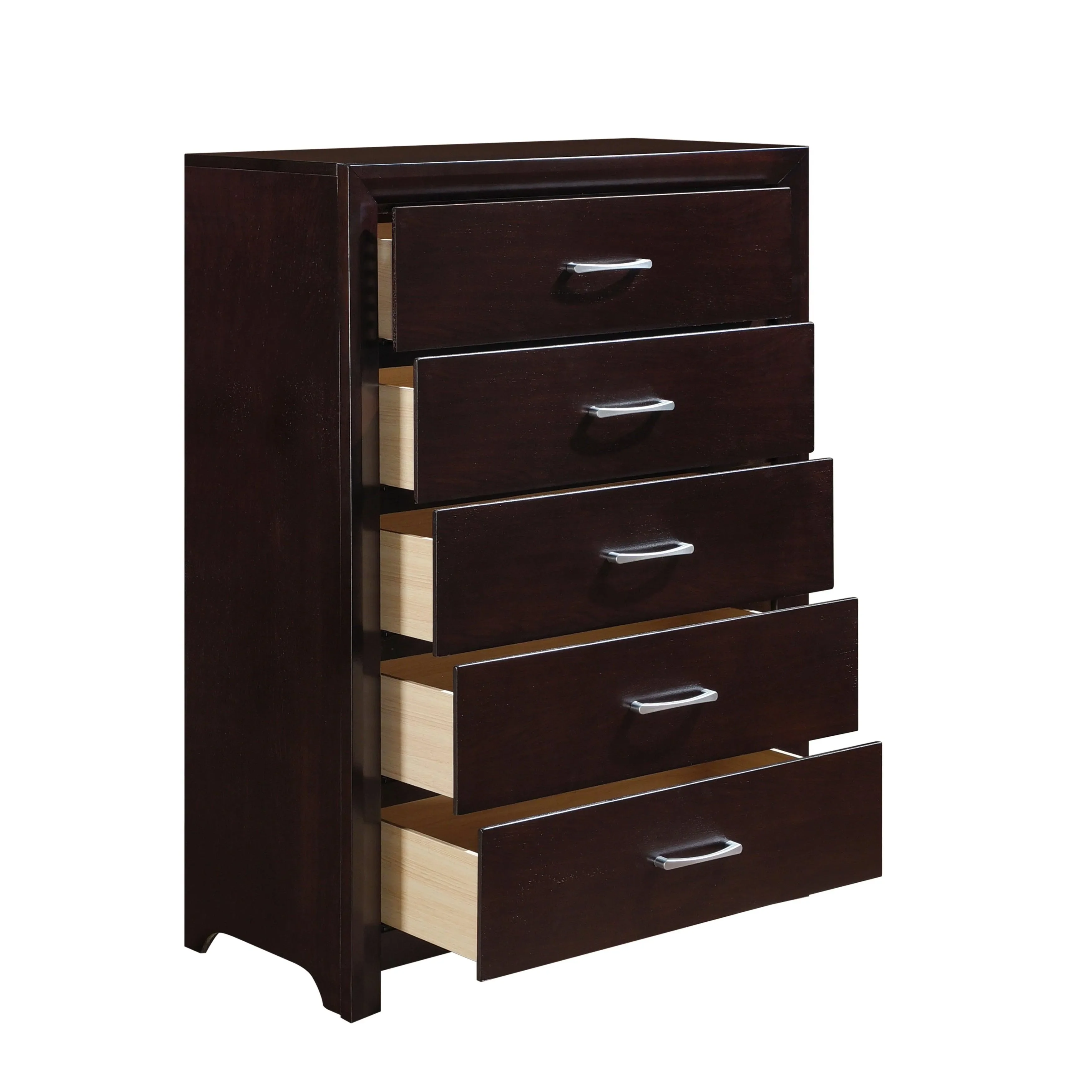 Edina Espresso Upholstered Panel Bedroom Set - Image 11