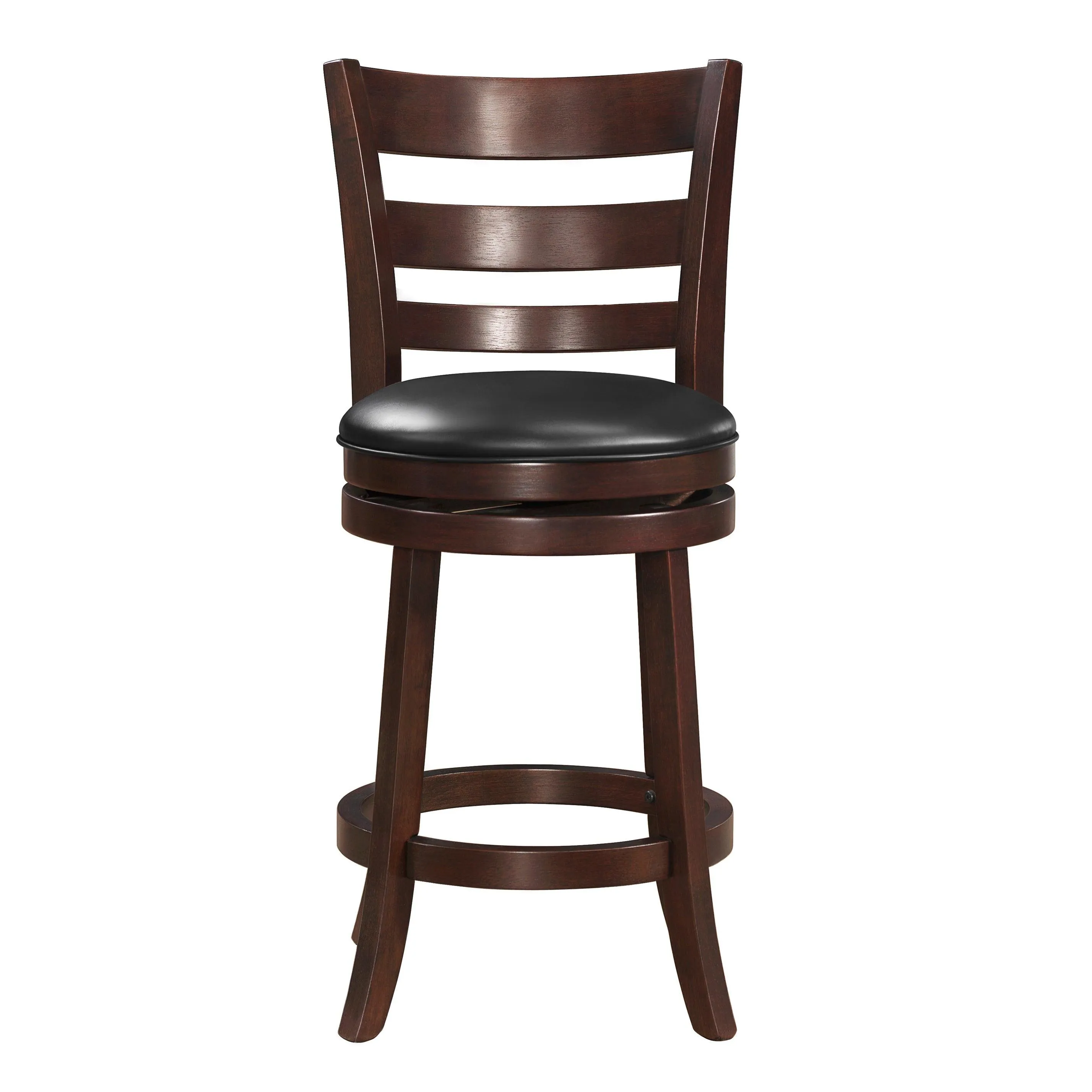 Edmond Dark Cherry Swivel Counter Height Chair - Image 3