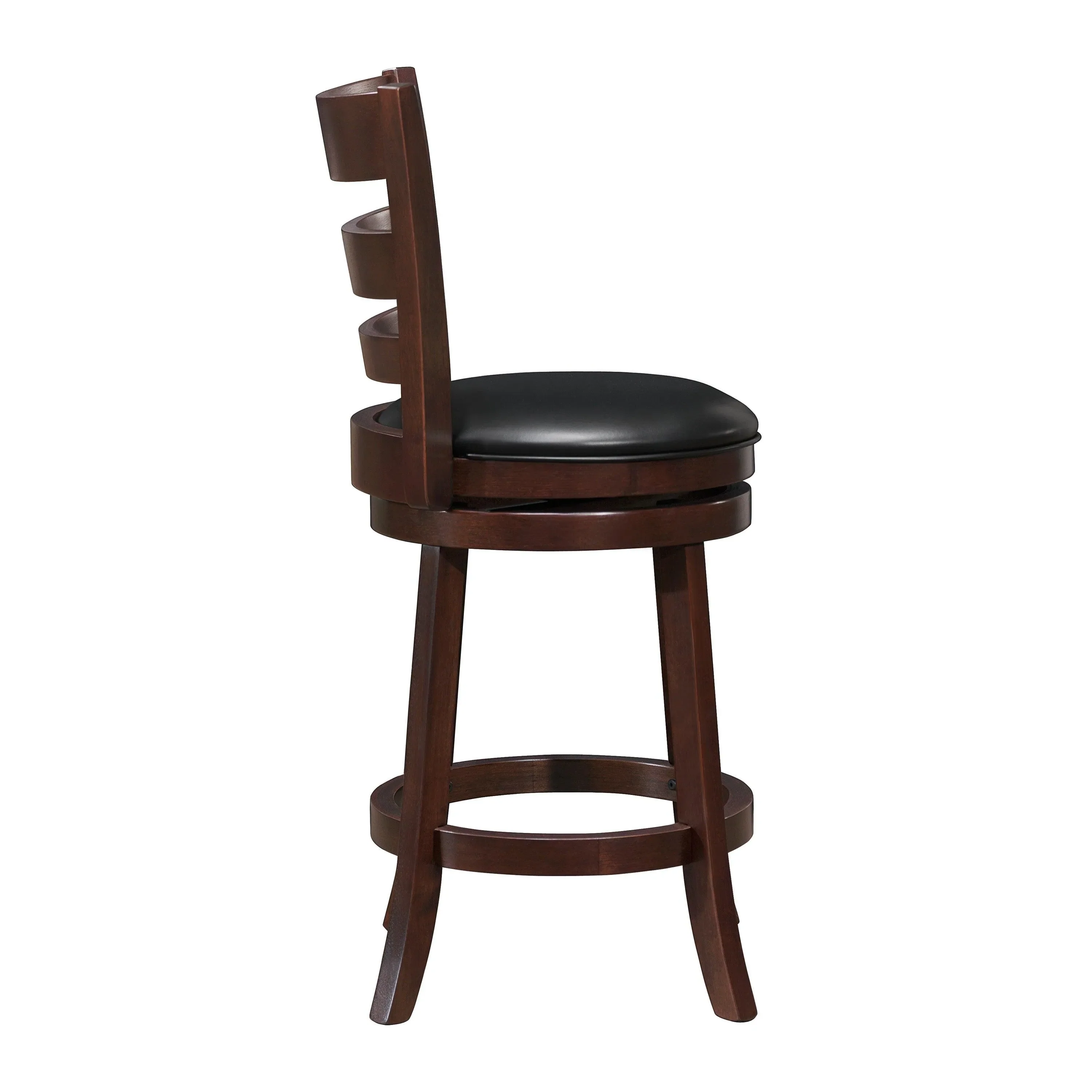 Edmond Dark Cherry Swivel Counter Height Chair - Image 4