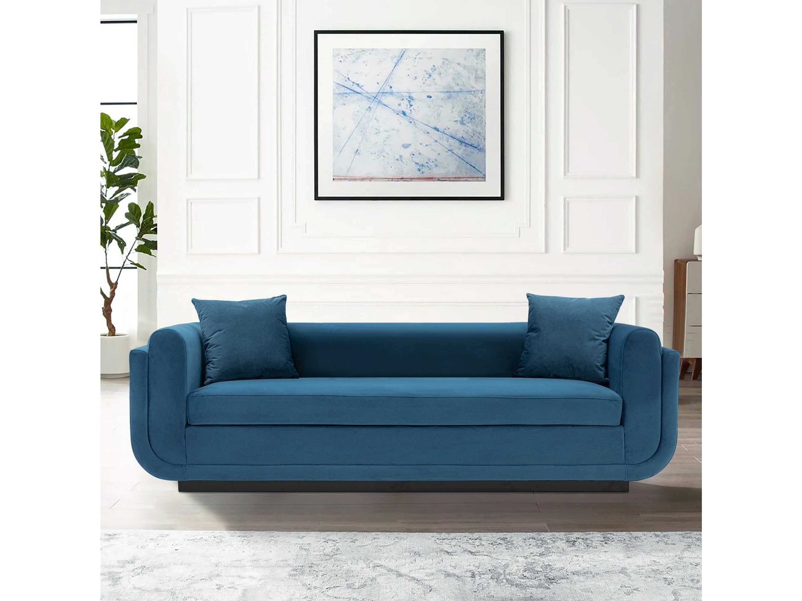 Edmonda Sofa in Sapphire Blue