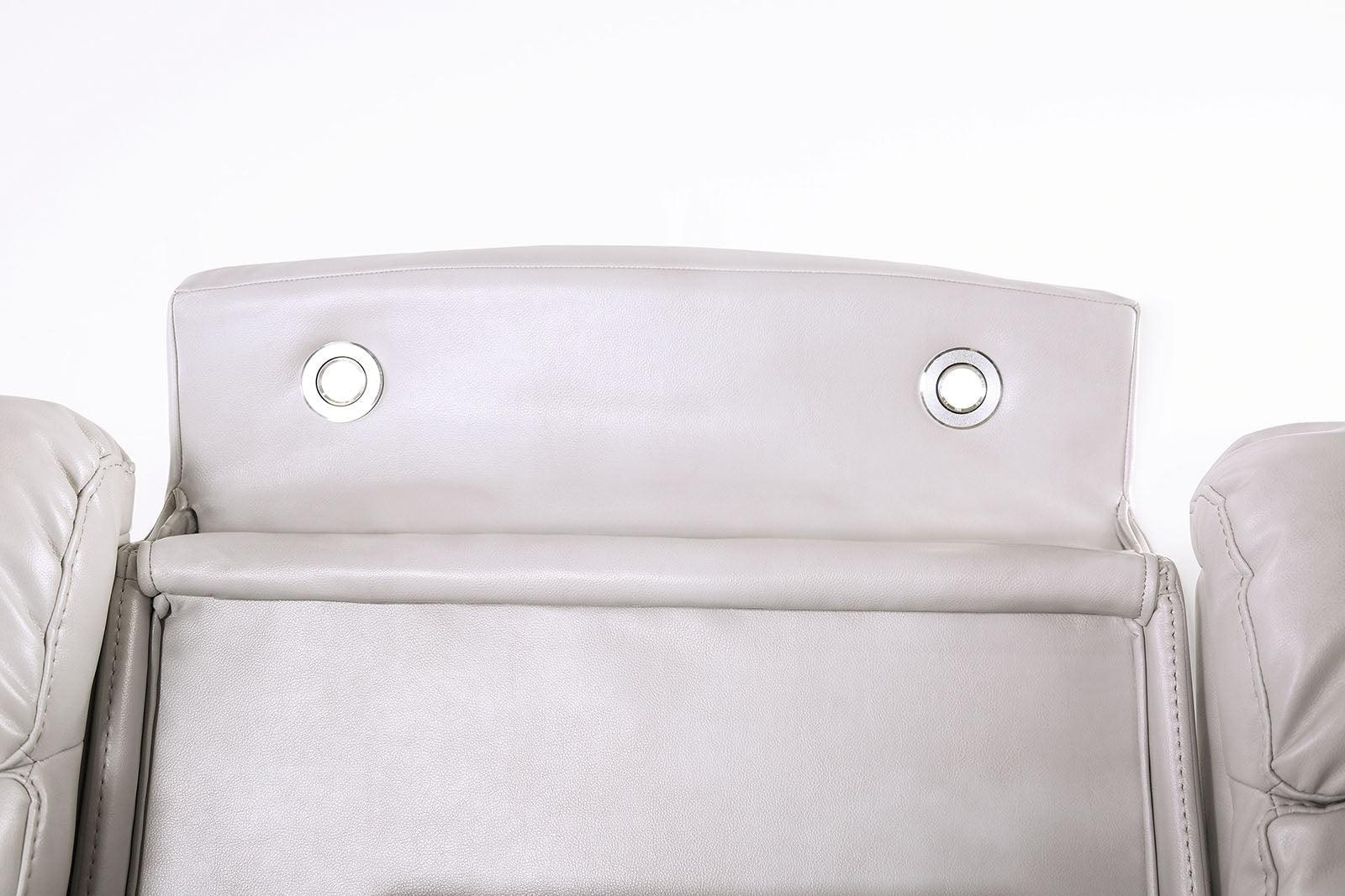 Edmondus Light Taupe Modular Power Reclining Sectional - Image 5