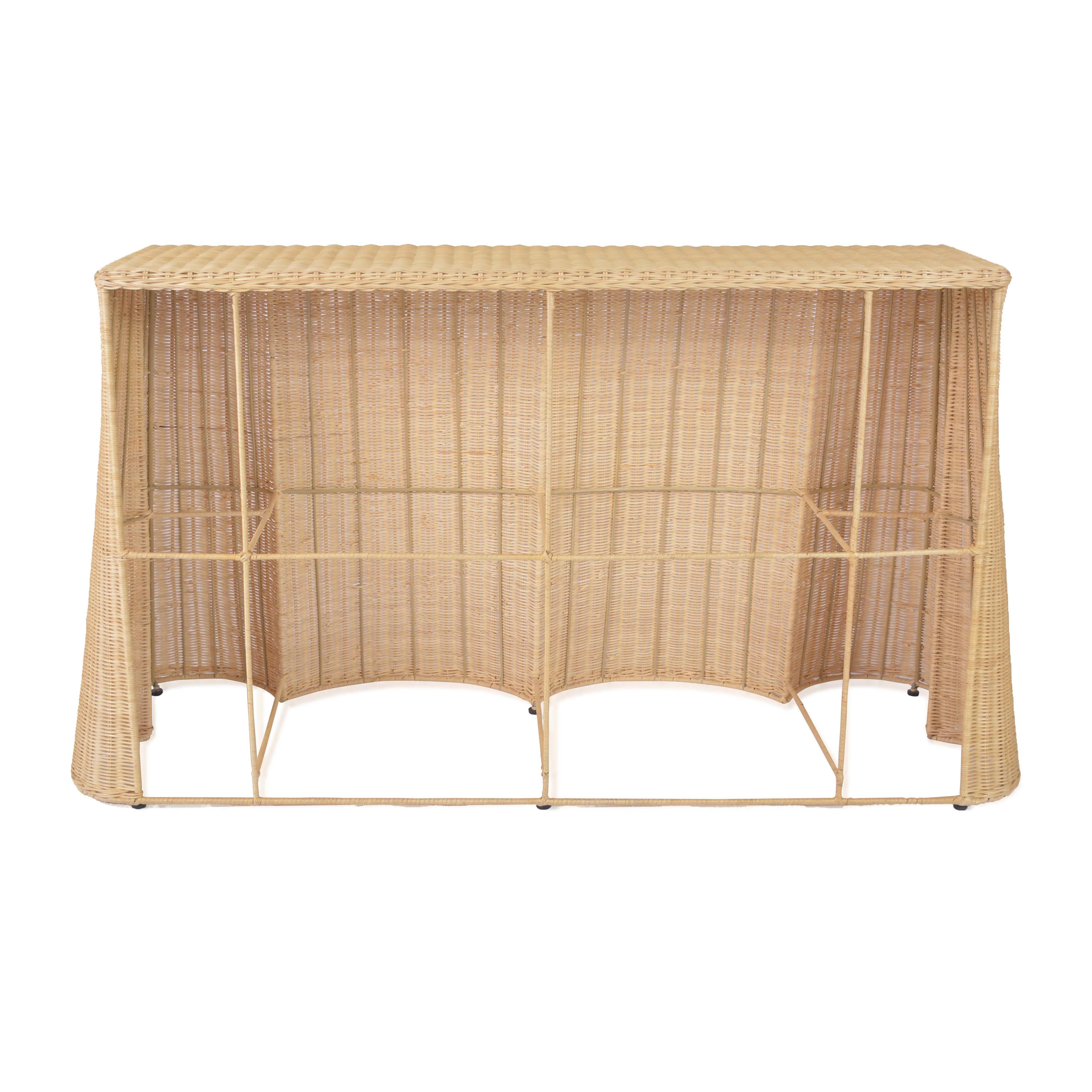 Egan Natural Rattan Console Table - Image 4