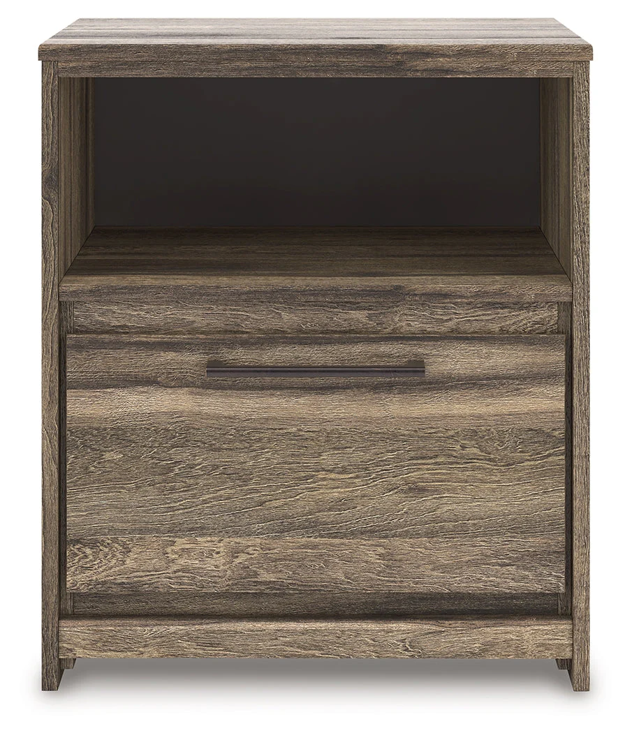 Elbrim Brown King Panel Bedroom Set with Dresser, Mirror and Nightstand - Image 15
