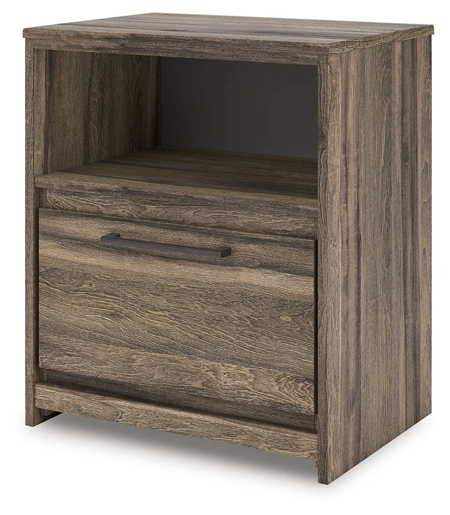 Elbrim Brown King Panel Bedroom Set with Dresser, Mirror and Nightstand - Image 21