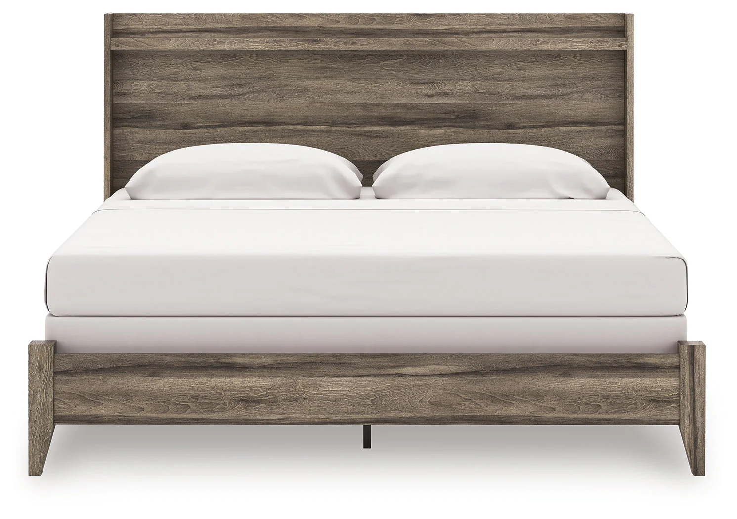Elbrim Brown King Panel Bedroom Set with Dresser, Mirror and Nightstand - Image 8