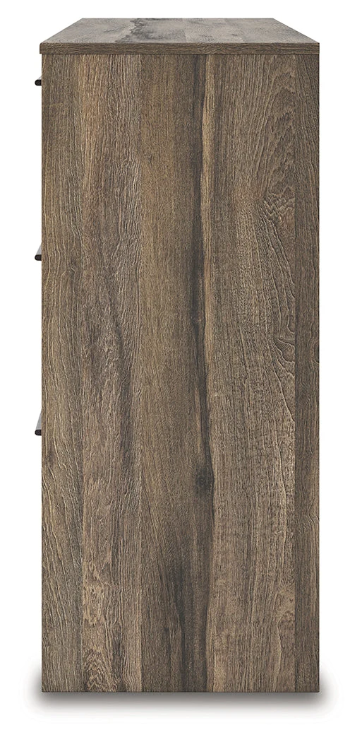 Elbrim Brown King Panel Storage Bedroom Set with Dresser and Nightstand - Image 5