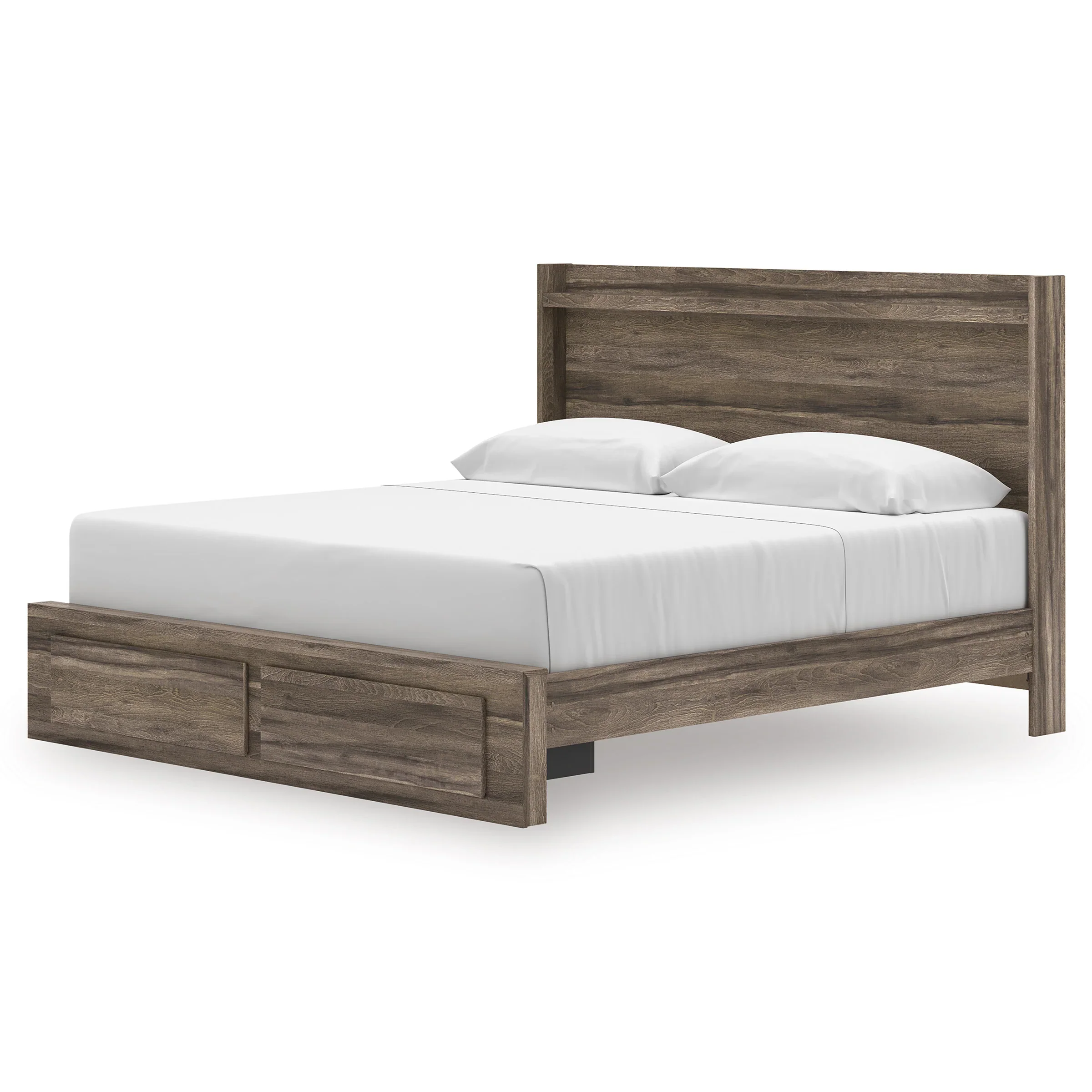 Elbrim Brown King Platform Storage Bed - Image 2