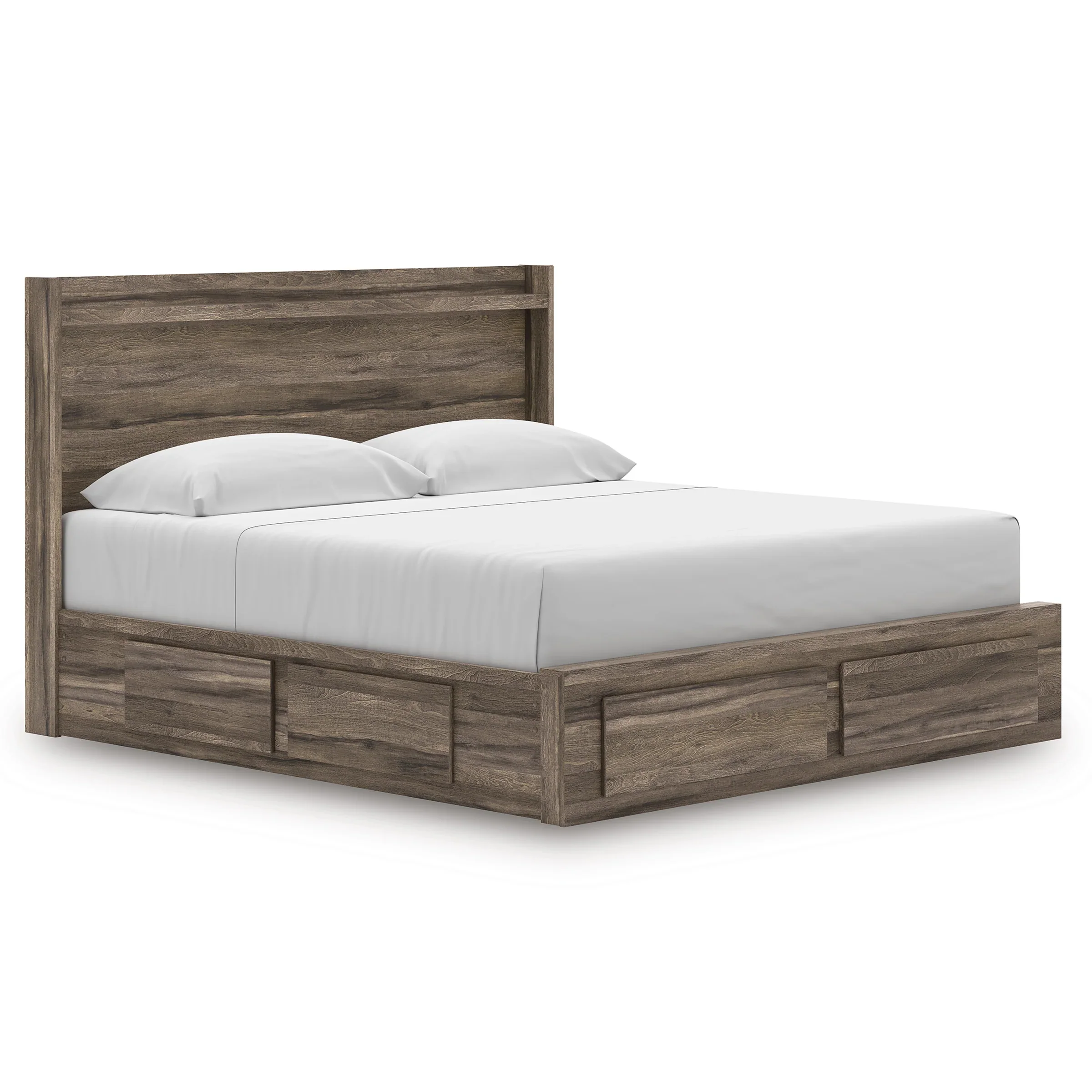 Elbrim Brown King Platform Storage Bed - Image 3