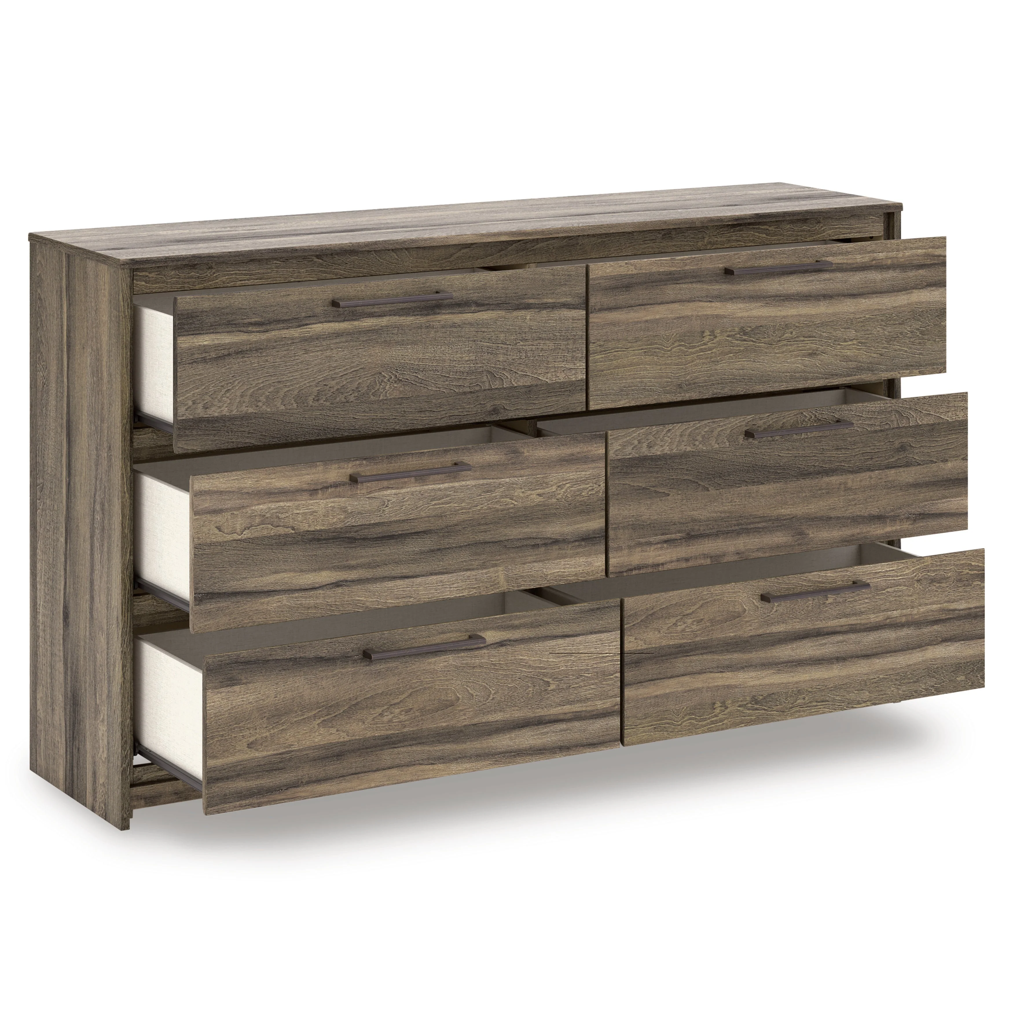 Elbrim Brown LED Storage Panel Bedroom Set with 4 Drawers - Image 16