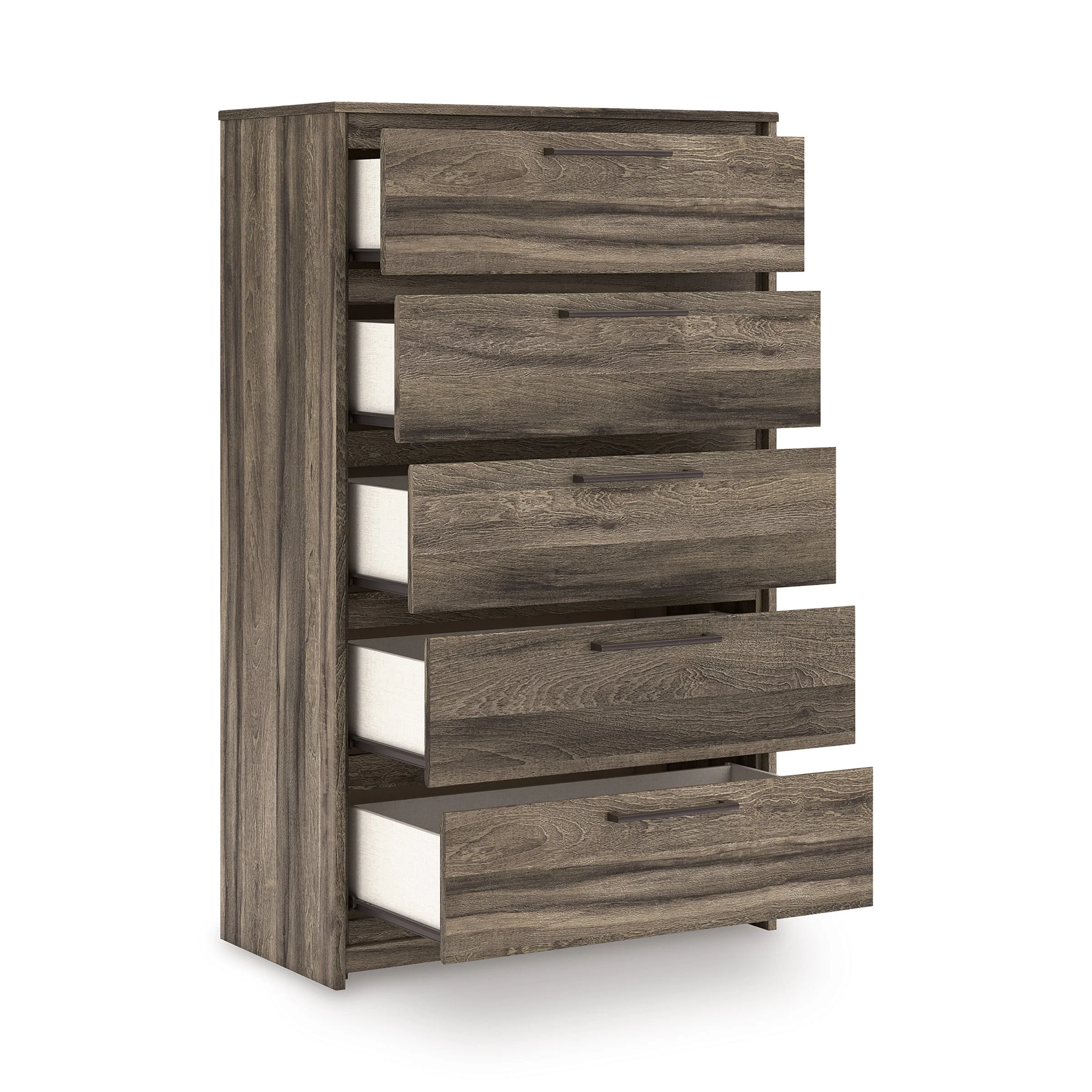 Elbrim Brown LED Storage Panel Bedroom Set with 6 Drawers - Image 19