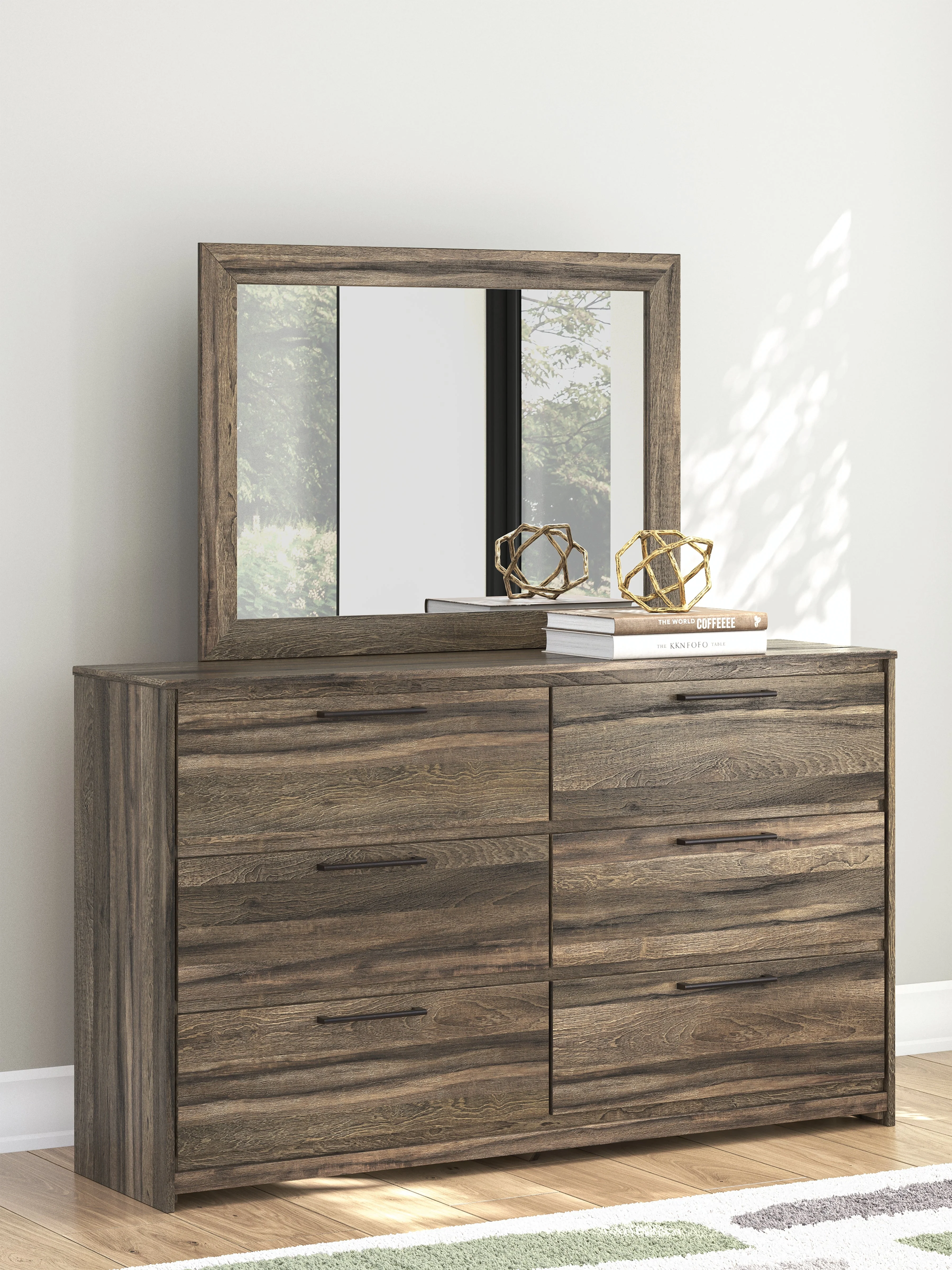 Elbrim Brown Queen Panel Bedroom Set with Dresser, Mirror and Nightstand - Image 24