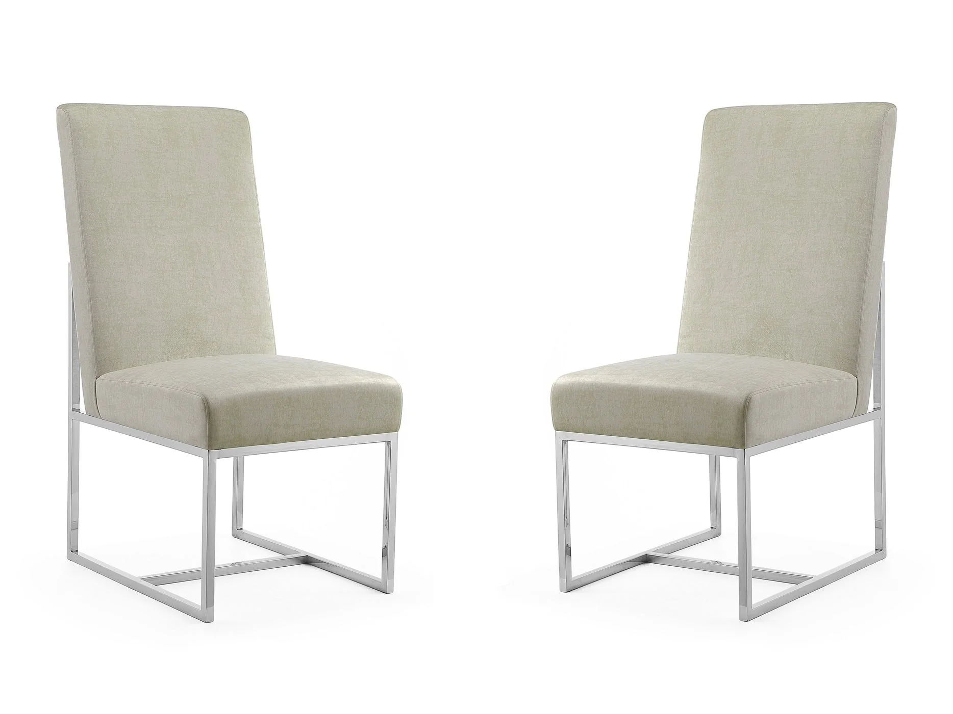 Element Velvet Dining Chair in Champagne (set of 2)