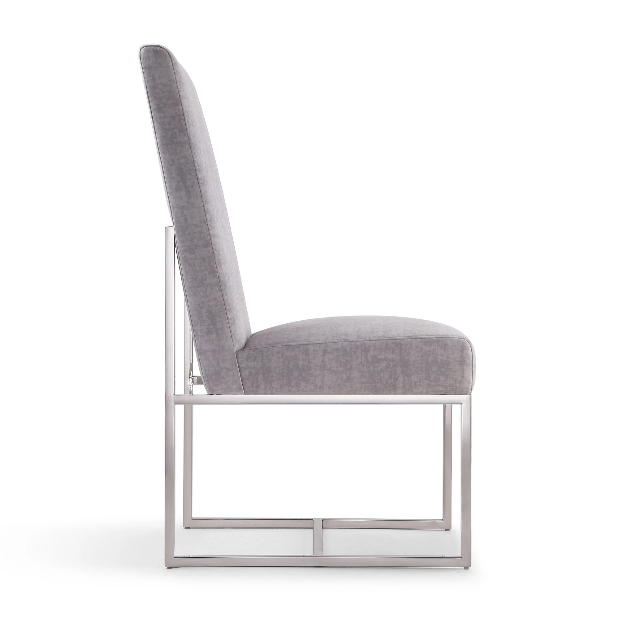Element Velvet Dining Chair in Grey (set of 2) - Image 6