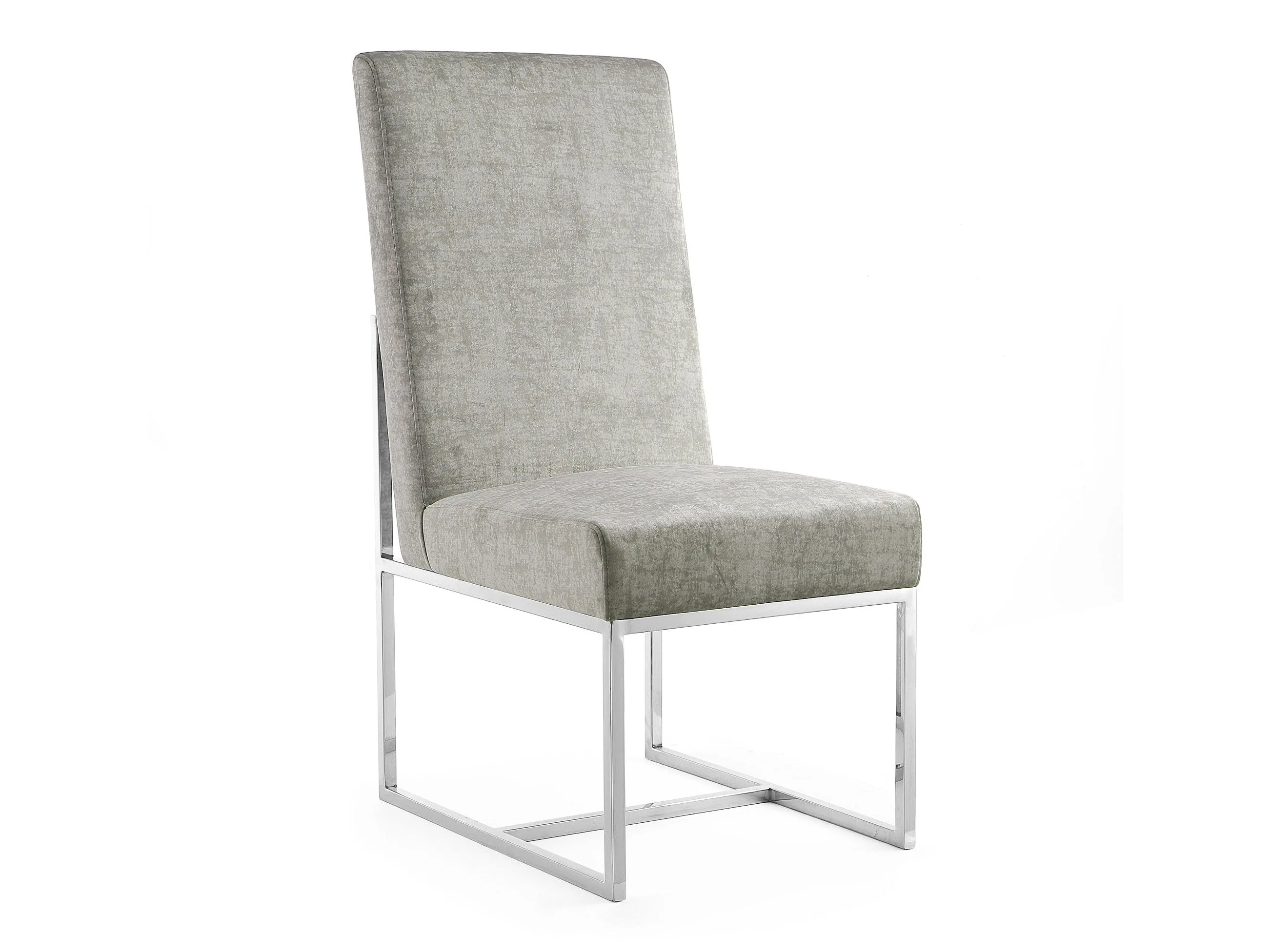 Element Velvet Dining Chair in Steel