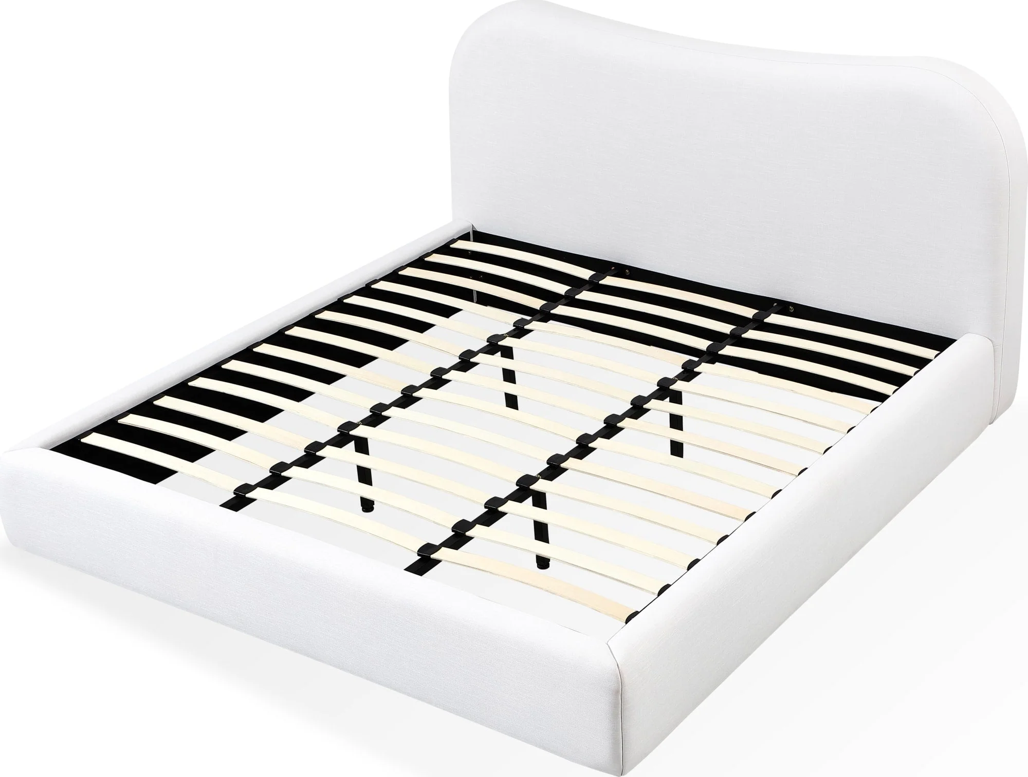 Elena Vanilla California King Upholstered Bed - Image 5