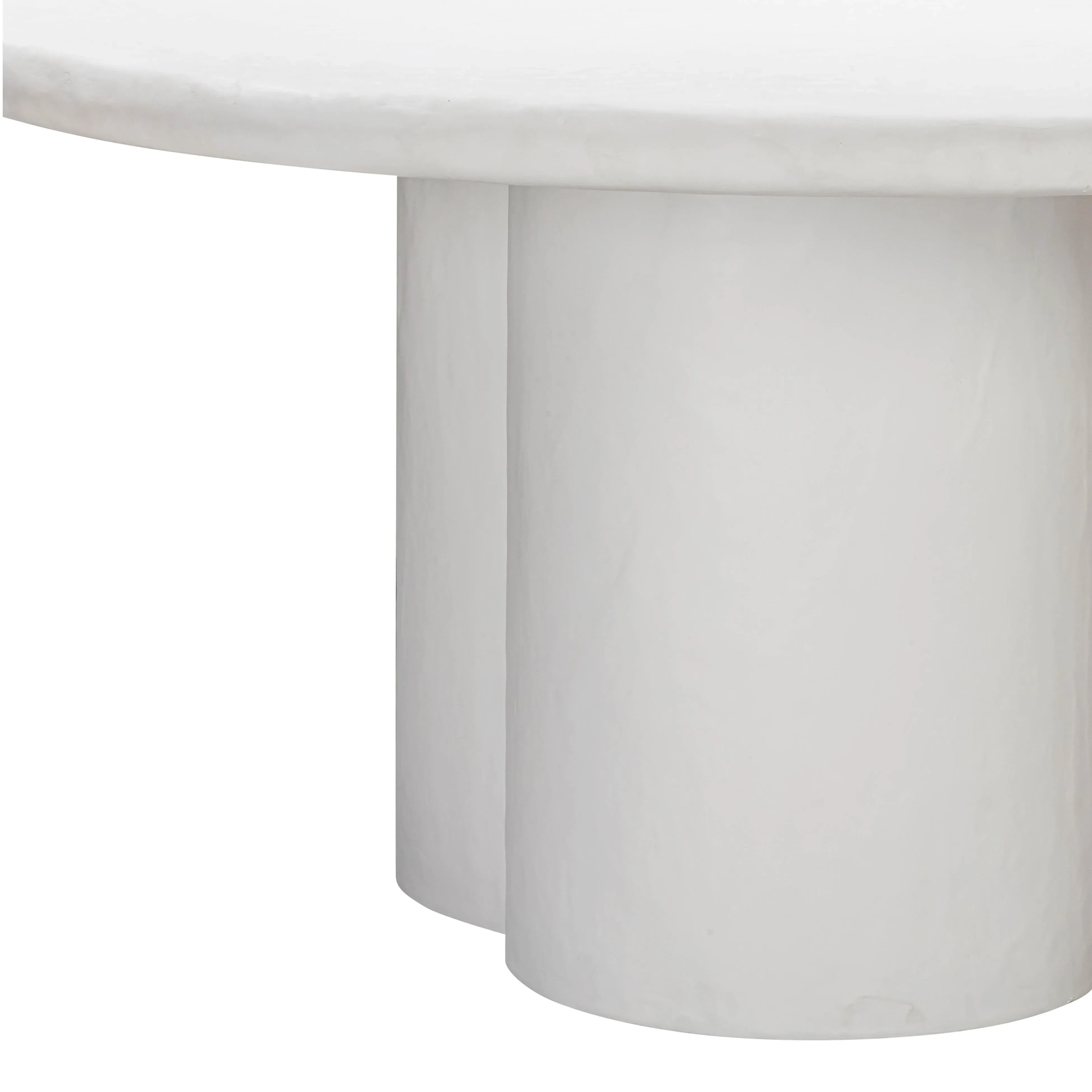 Elika Faux Plaster Indoor / Outdoor 59" Round Dining Table - Image 5