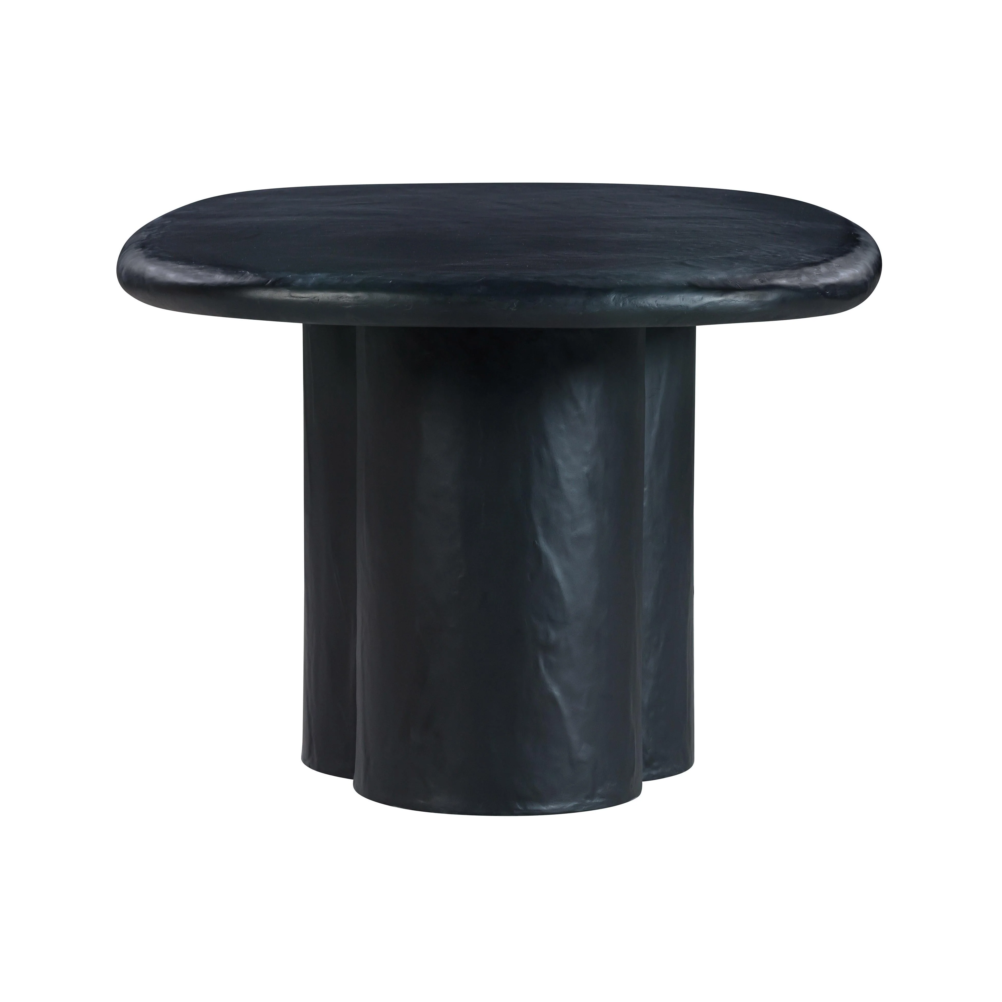 Elika Faux Plaster Indoor / Outdoor 80" Oval Dining Table - Image 11