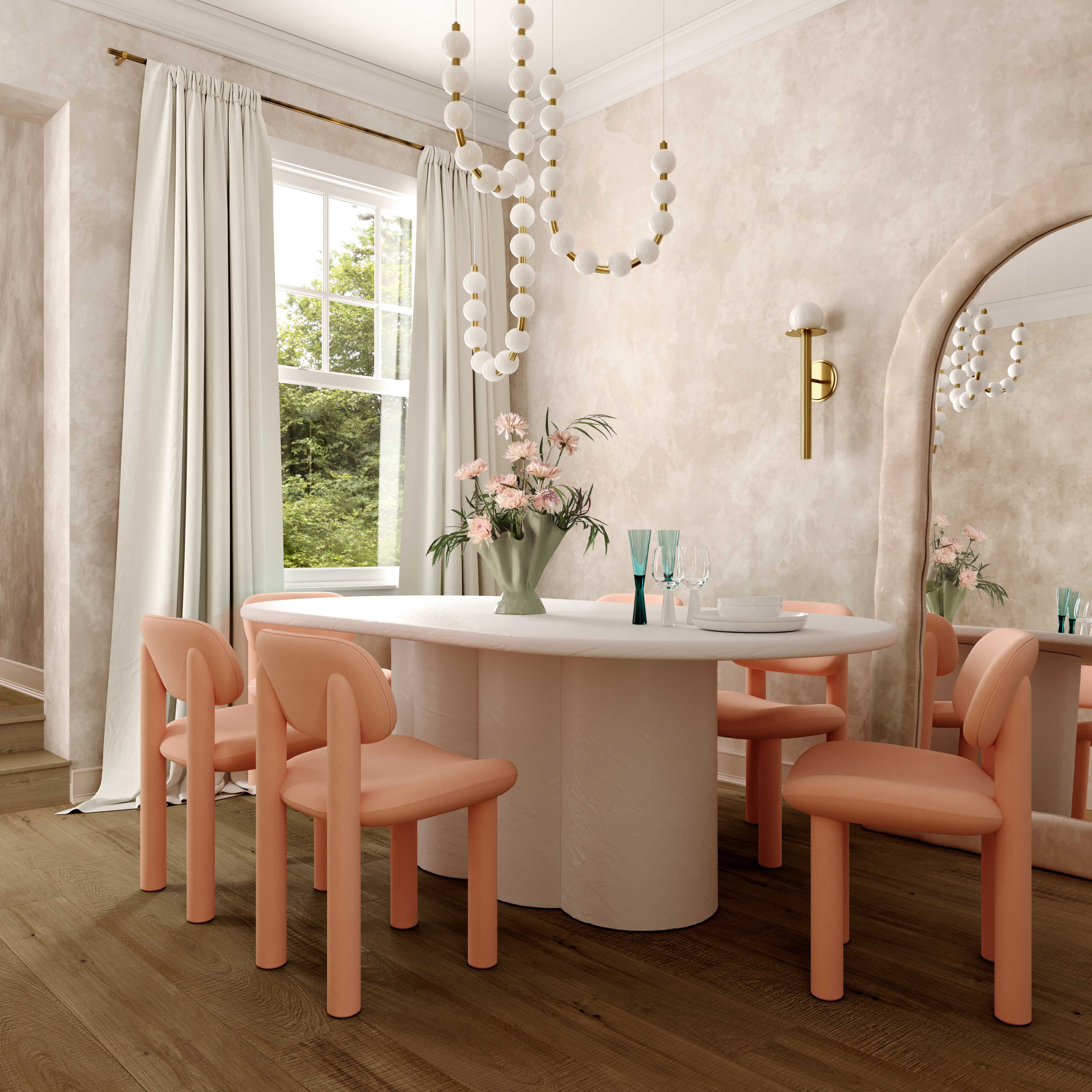 Elise Performance Velvet Dining Chair - Image 8