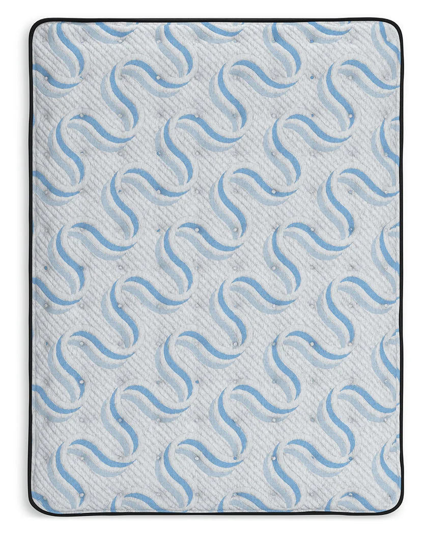 Elite Springs Plush Gray/Blue Full Mattress - Image 4