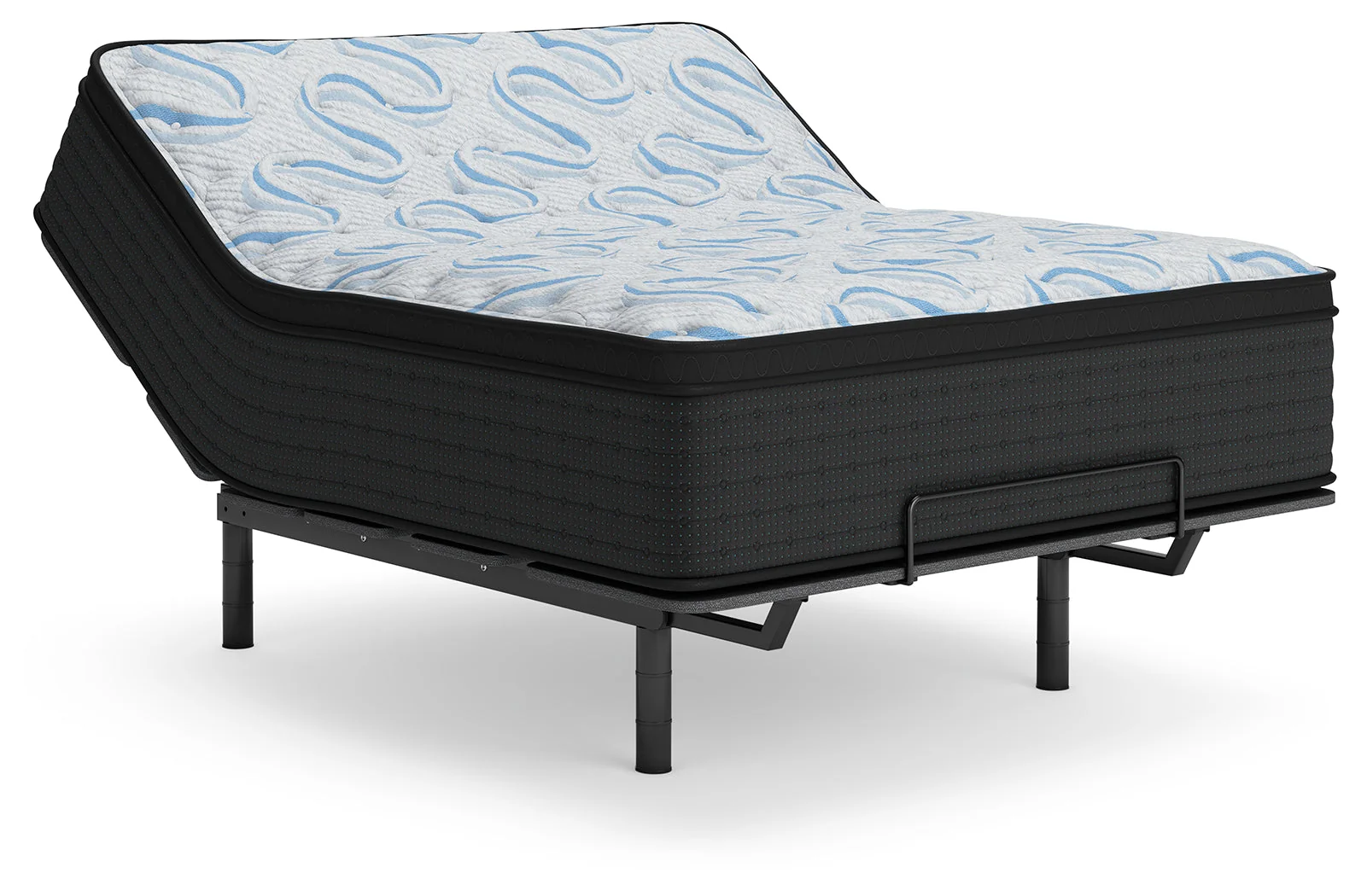 Elite Springs Plush Gray/Blue Twin Mattress - Image 7