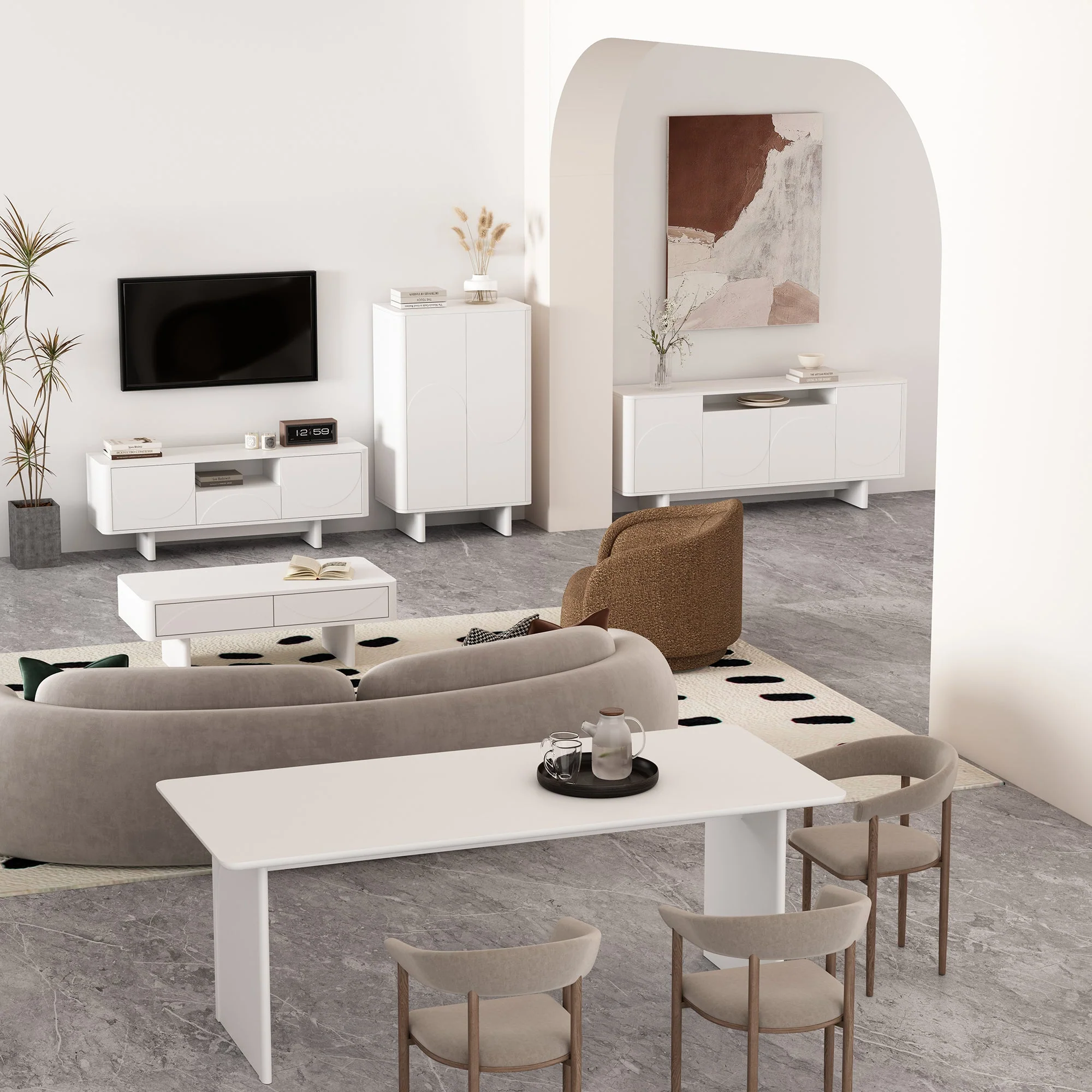 Ella 70.86" Sideboard in White - Image 13
