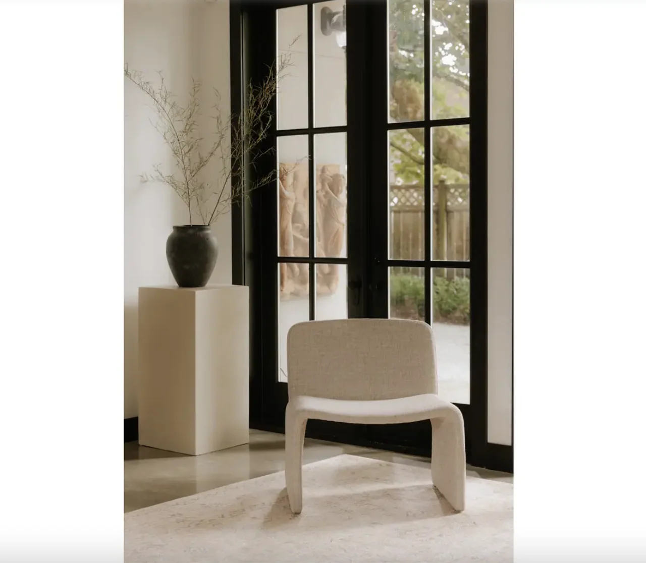 Ella Accent Chair Heather Beige - Image 3