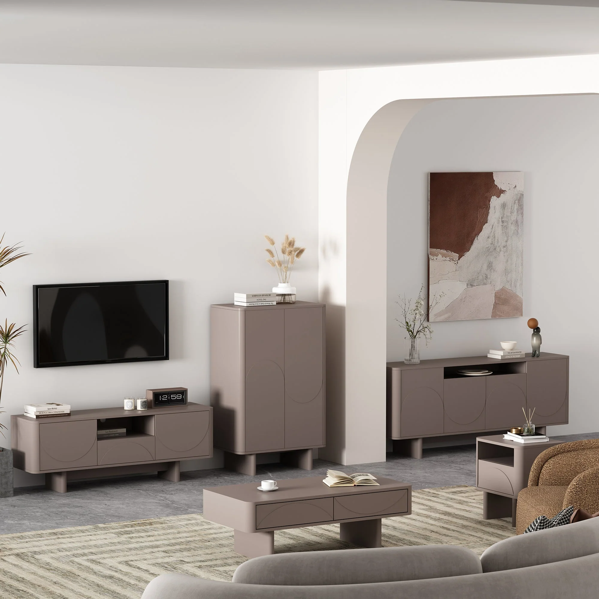 Ella Nightstand in Mocha - Image 11
