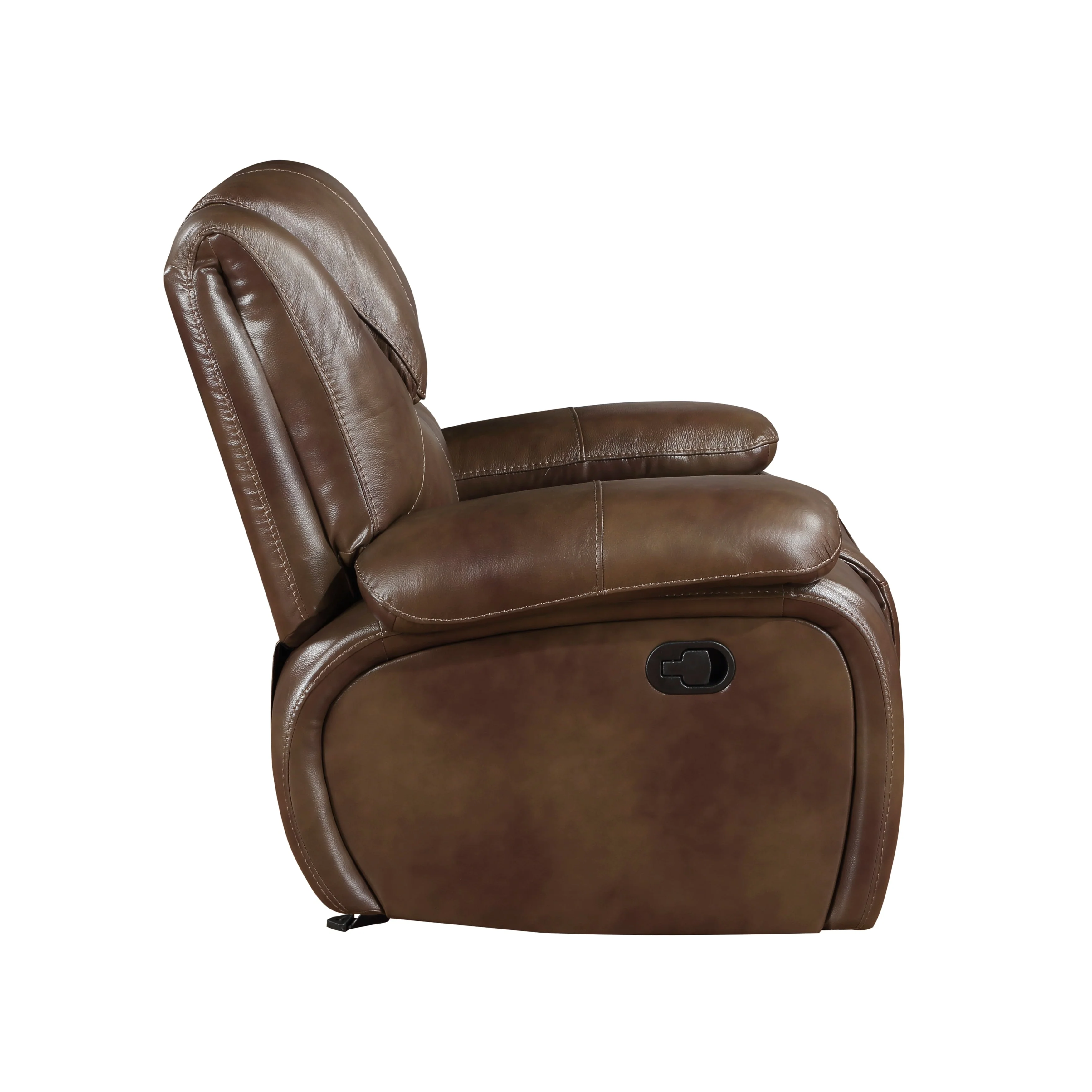 Ellicott Brown Leather Double Reclining Living Room Set - Image 13