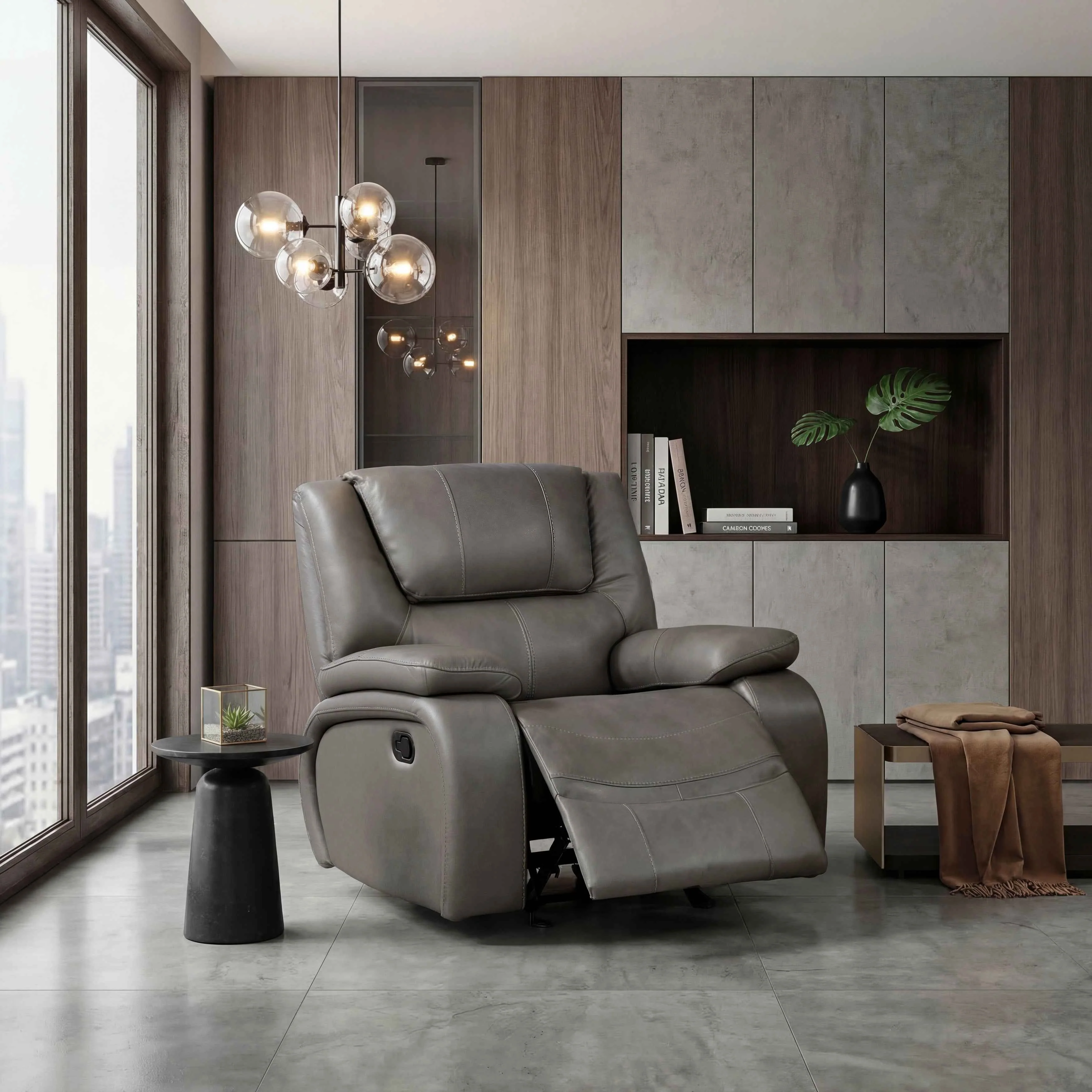 Ellicott Gray Reclining Chair - Image 16