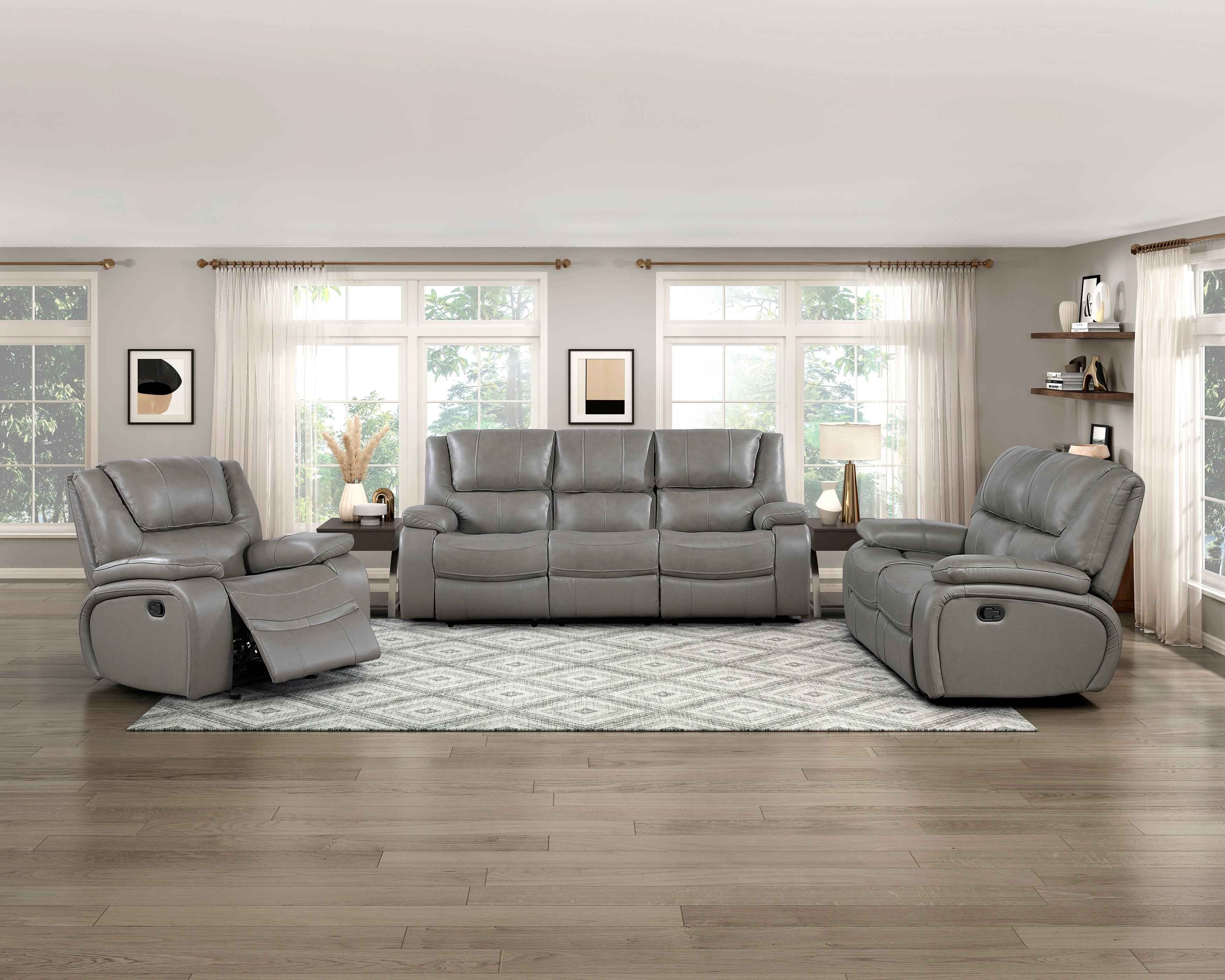 Ellicott Gray Reclining Living Room Set