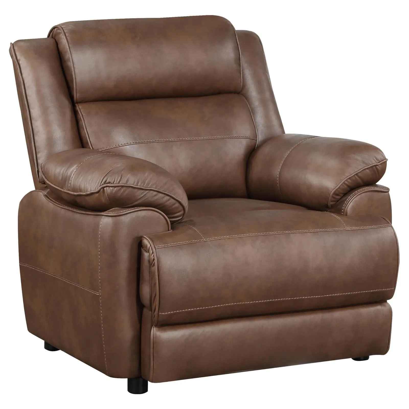 Ellington Dark Brown 3-piece Upholstered Padded Arm Sofa Set - Image 10