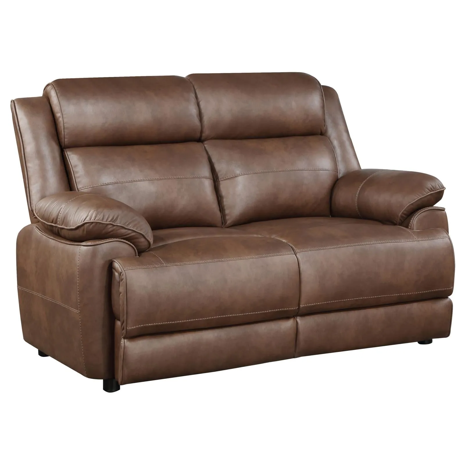 Ellington Dark Brown Upholstered Padded Living Room Set - Image 8