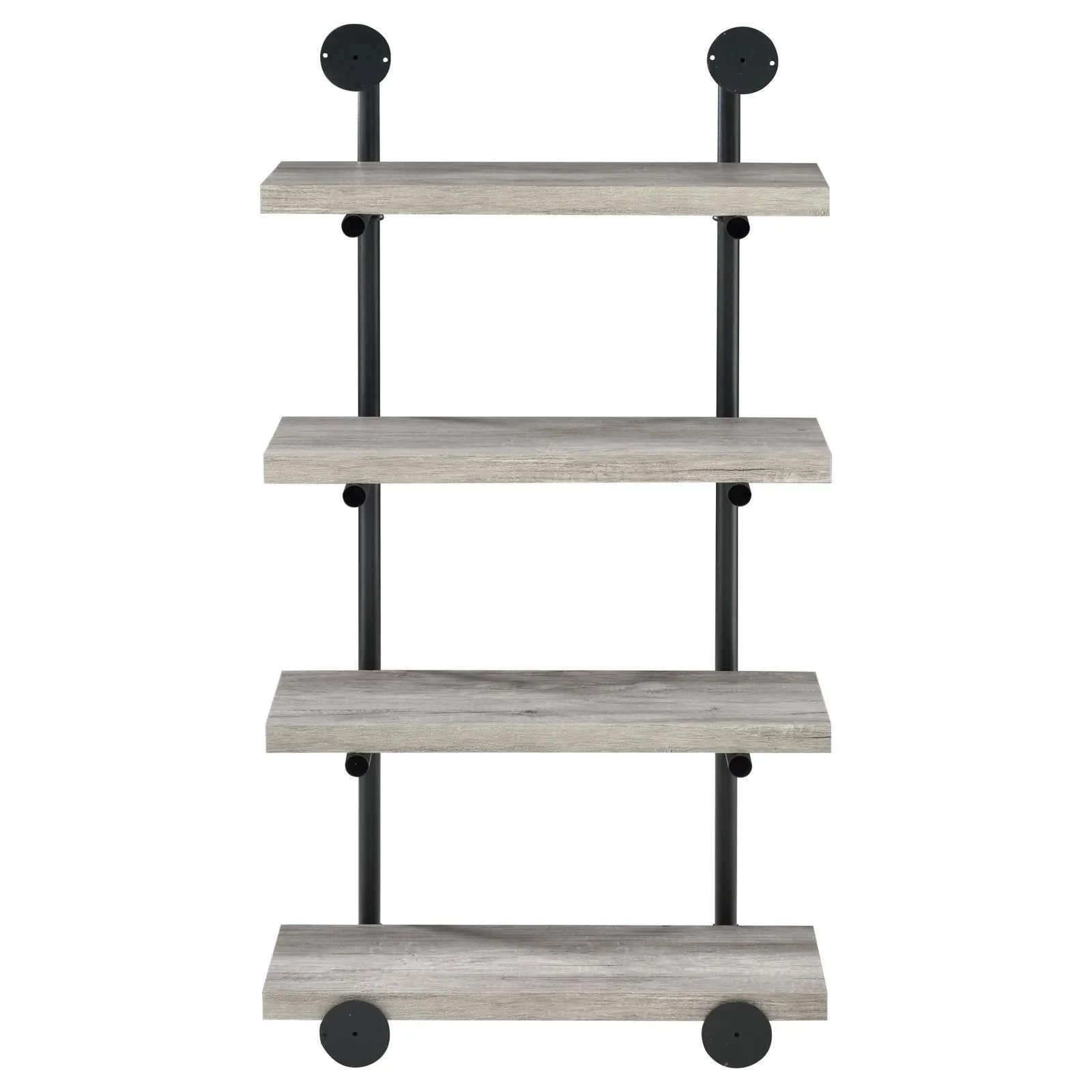 Elmcrest 24-inch Wall Shelf Black/Gray Driftwood - Image 7