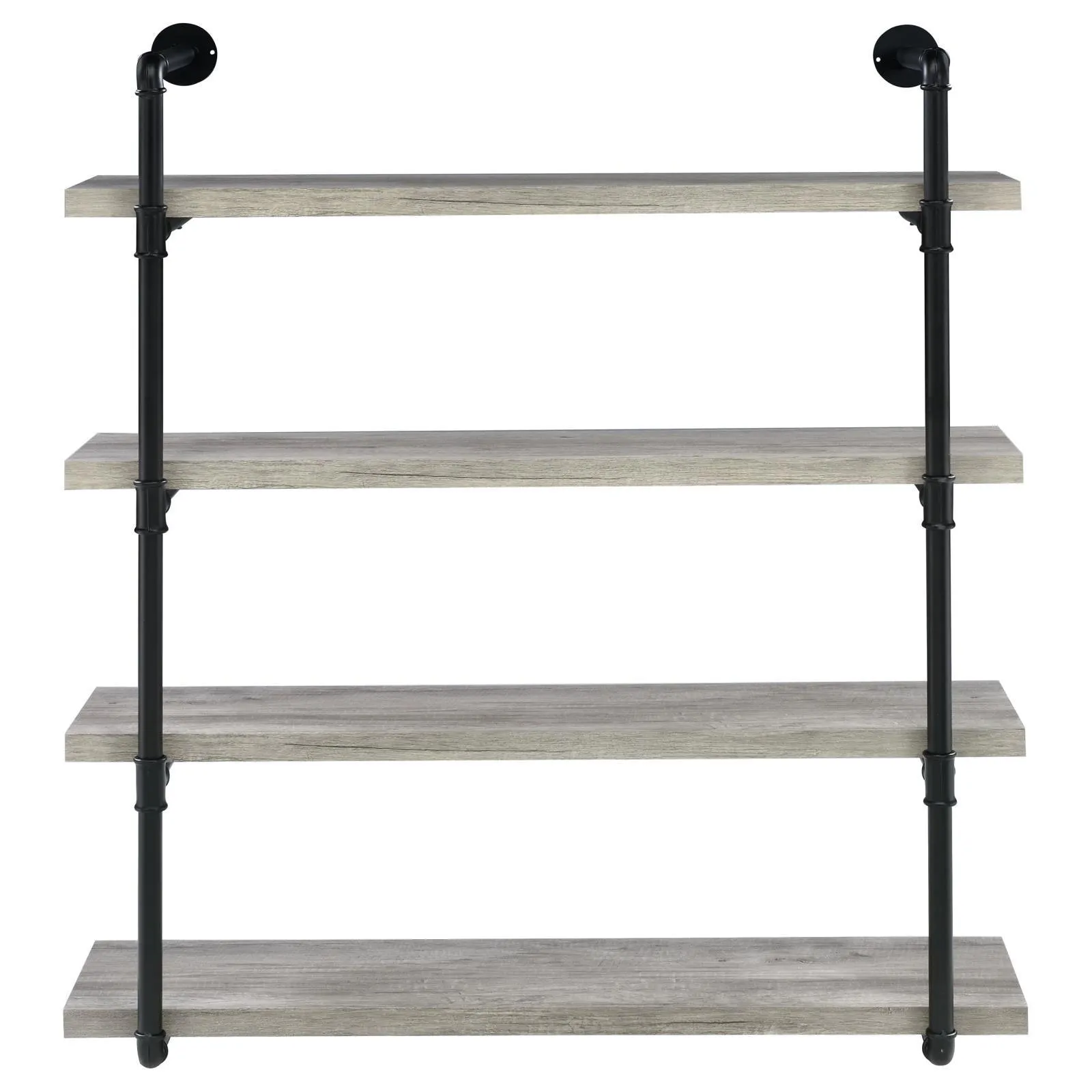 Elmcrest 40-inch Wall Shelf Black/Gray Driftwood - Image 3