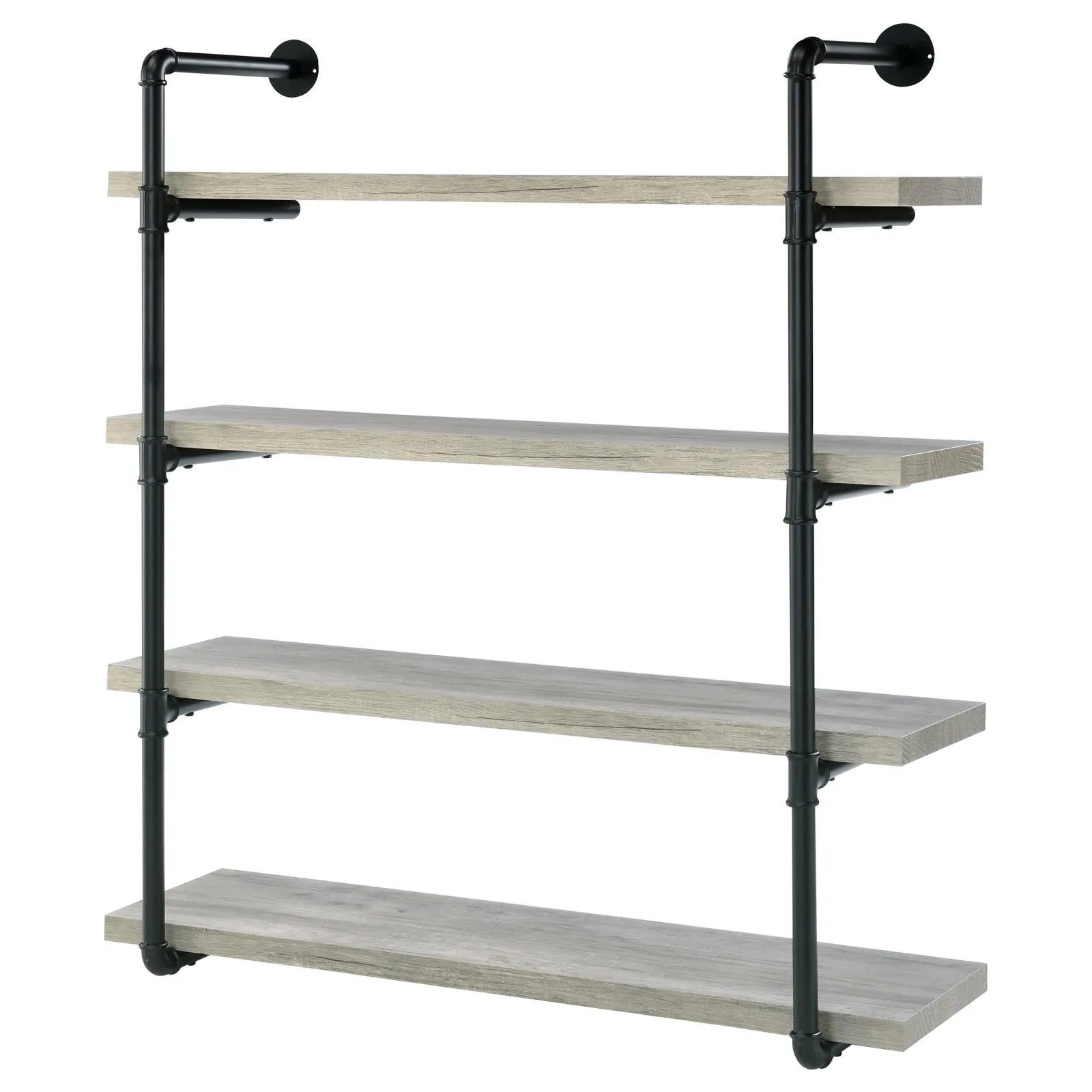 Elmcrest 40-inch Wall Shelf Black/Gray Driftwood - Image 4
