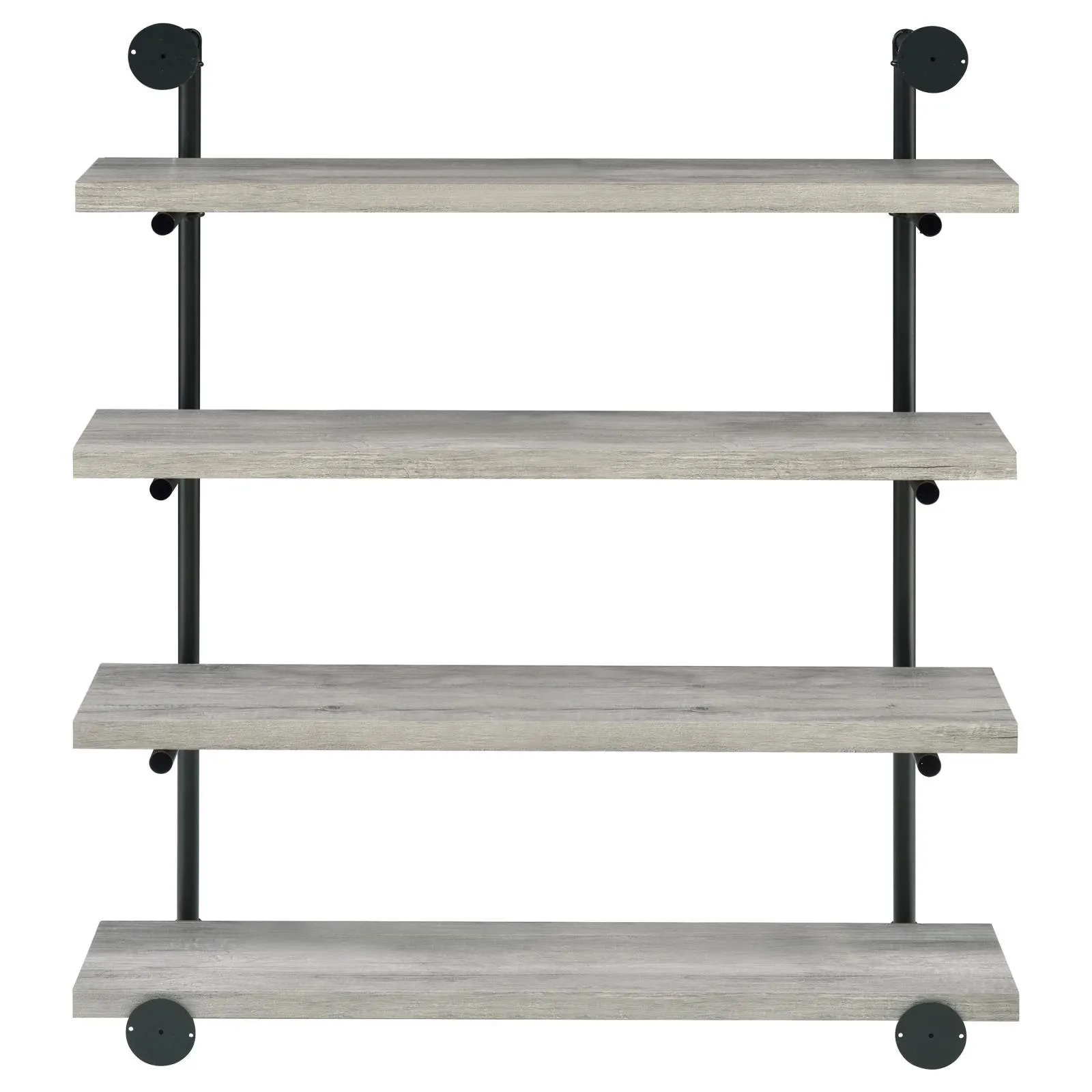 Elmcrest 40-inch Wall Shelf Black/Gray Driftwood - Image 7