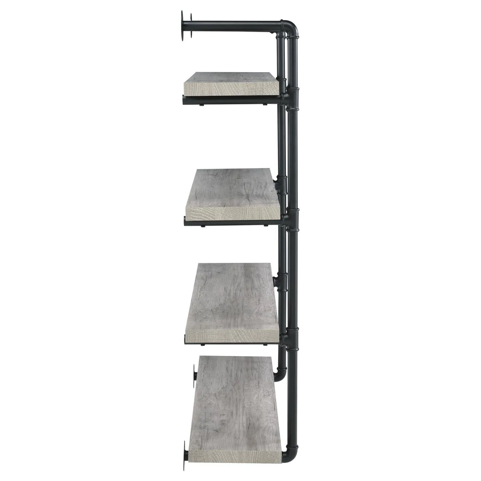Elmcrest 40-inch Wall Shelf Black/Gray Driftwood - Image 9