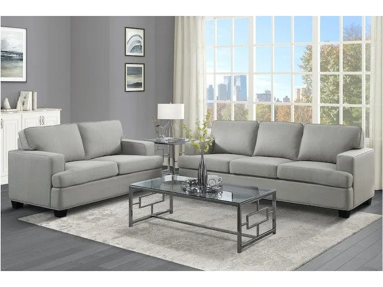 Elmont Khaki Loveseat - Image 2