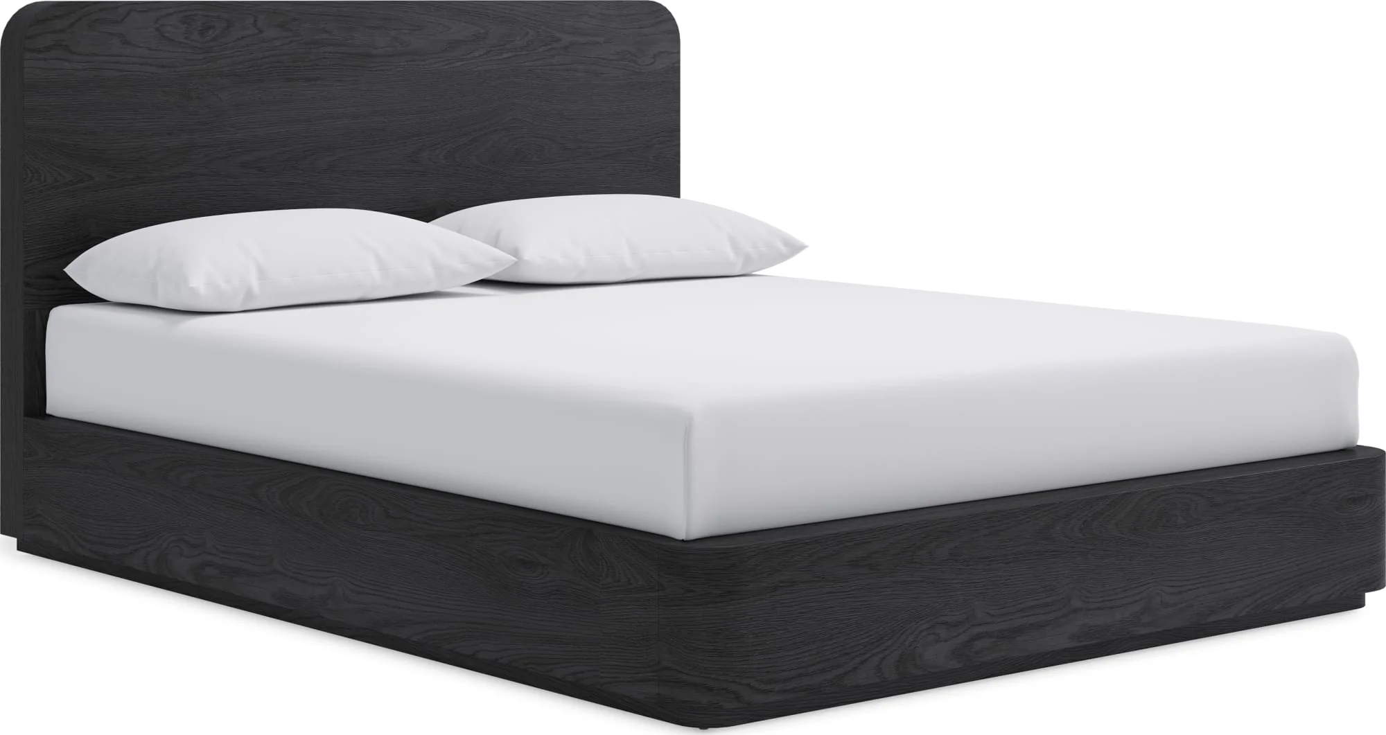 Elora Jet California King Ash Wood Platform Bed - Image 3