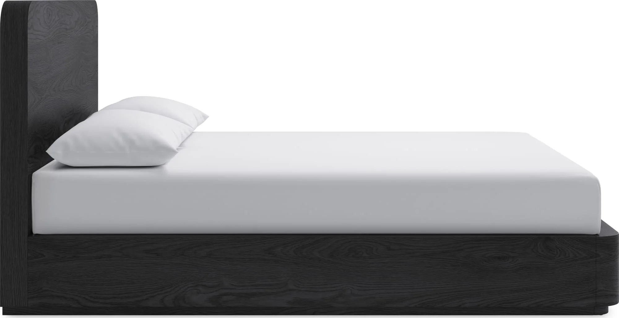 Elora Jet Queen Ash Wood Platform Bed - Image 4