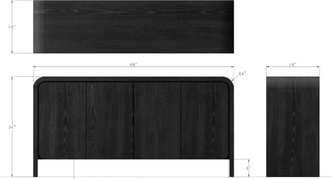 Elora Jet Sideboard - Image 2