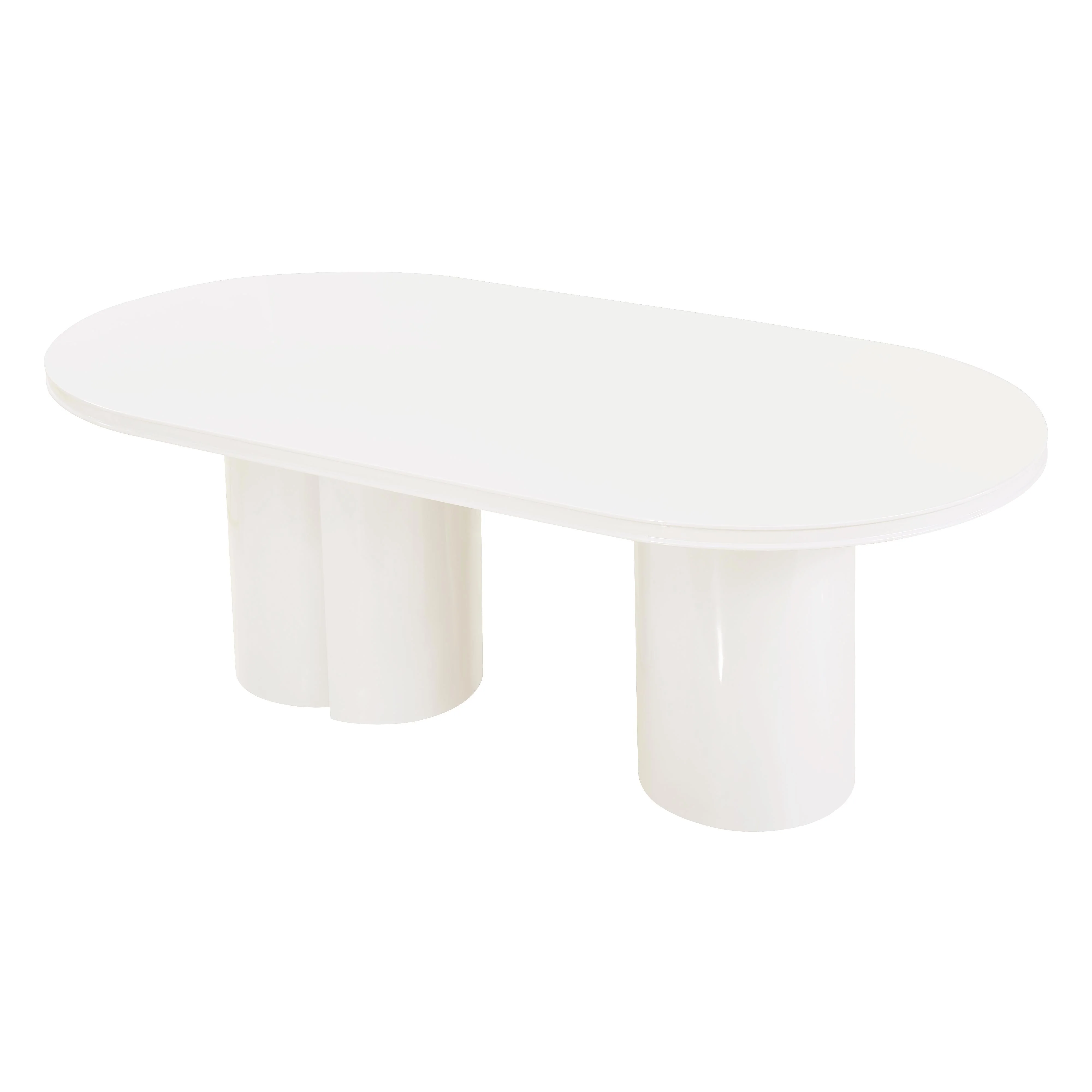 Elora Lacquer 79" Oval Dining Table - Image 5
