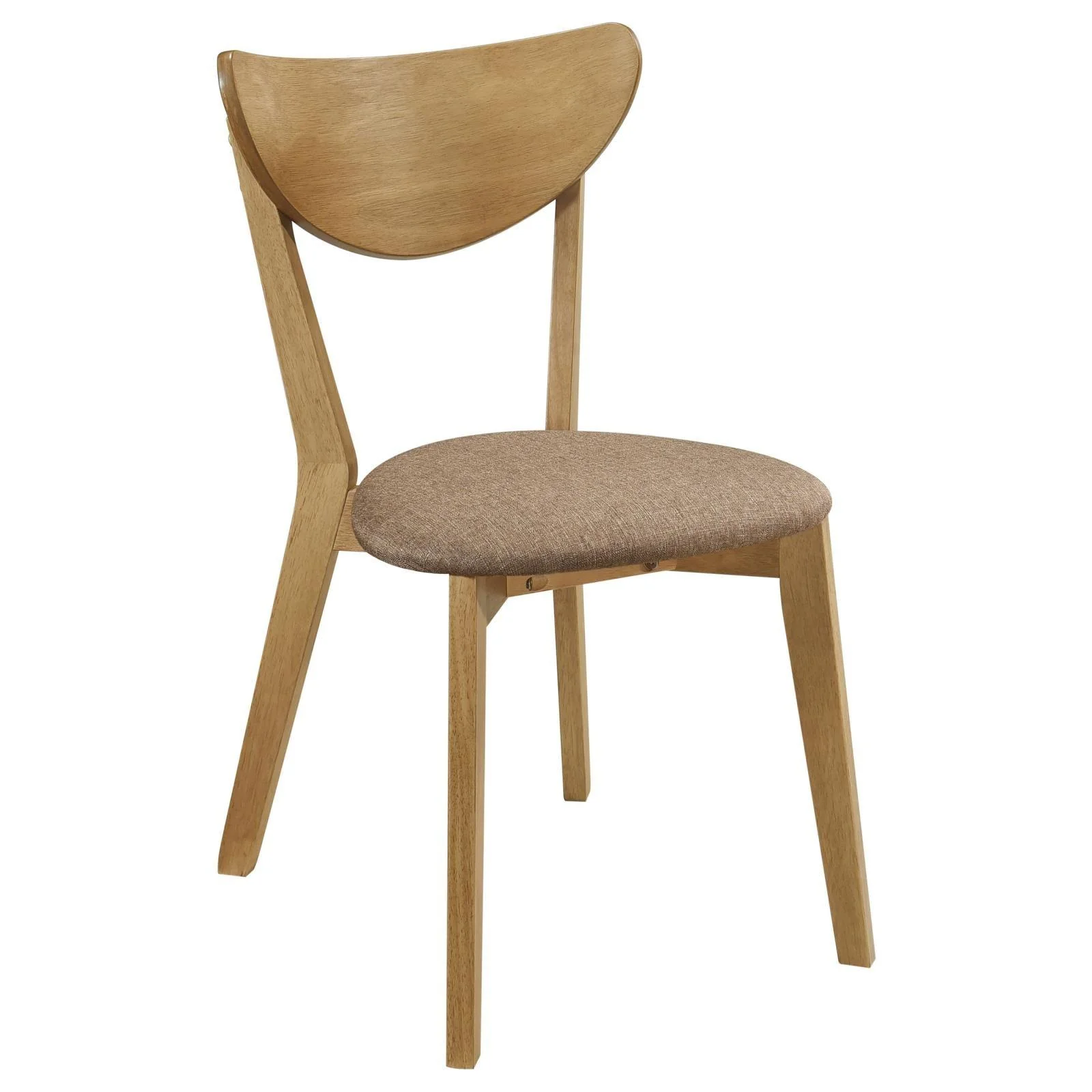 Elowen Dining Side Chair Light Walnut and Brown (Set of 2) - Image 3