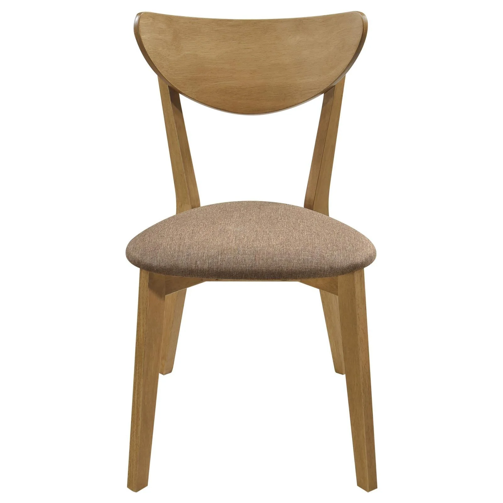 Elowen Dining Side Chair Light Walnut and Brown (Set of 2) - Image 4